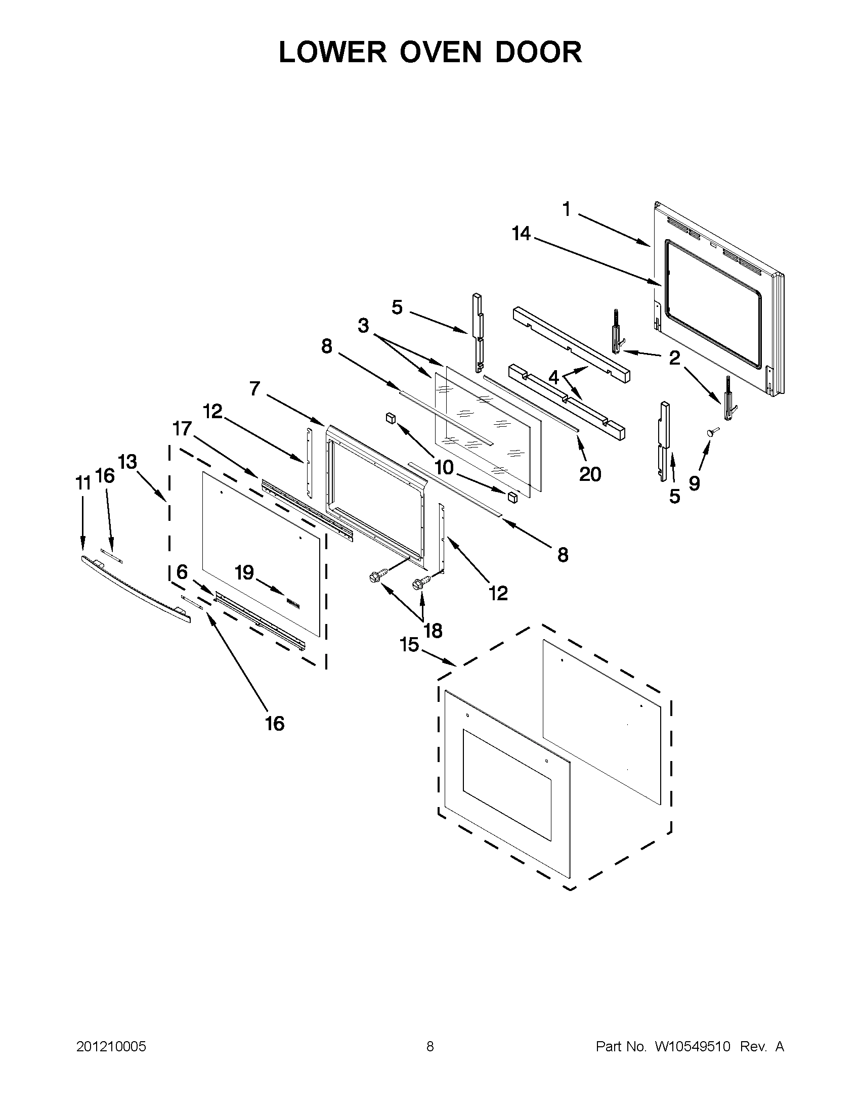 04 - LOWER OVEN DOOR