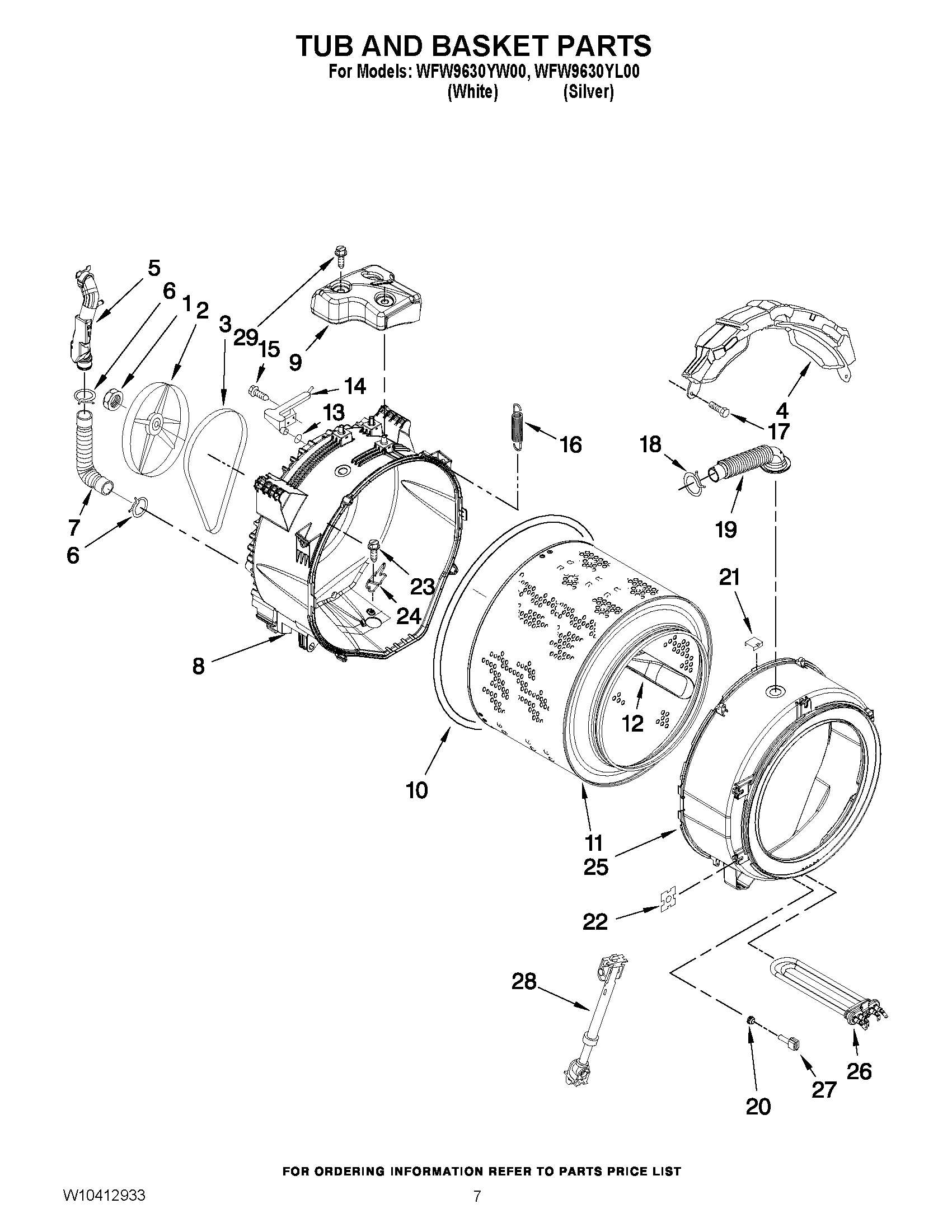 05 - TUB AND BASKET PARTS