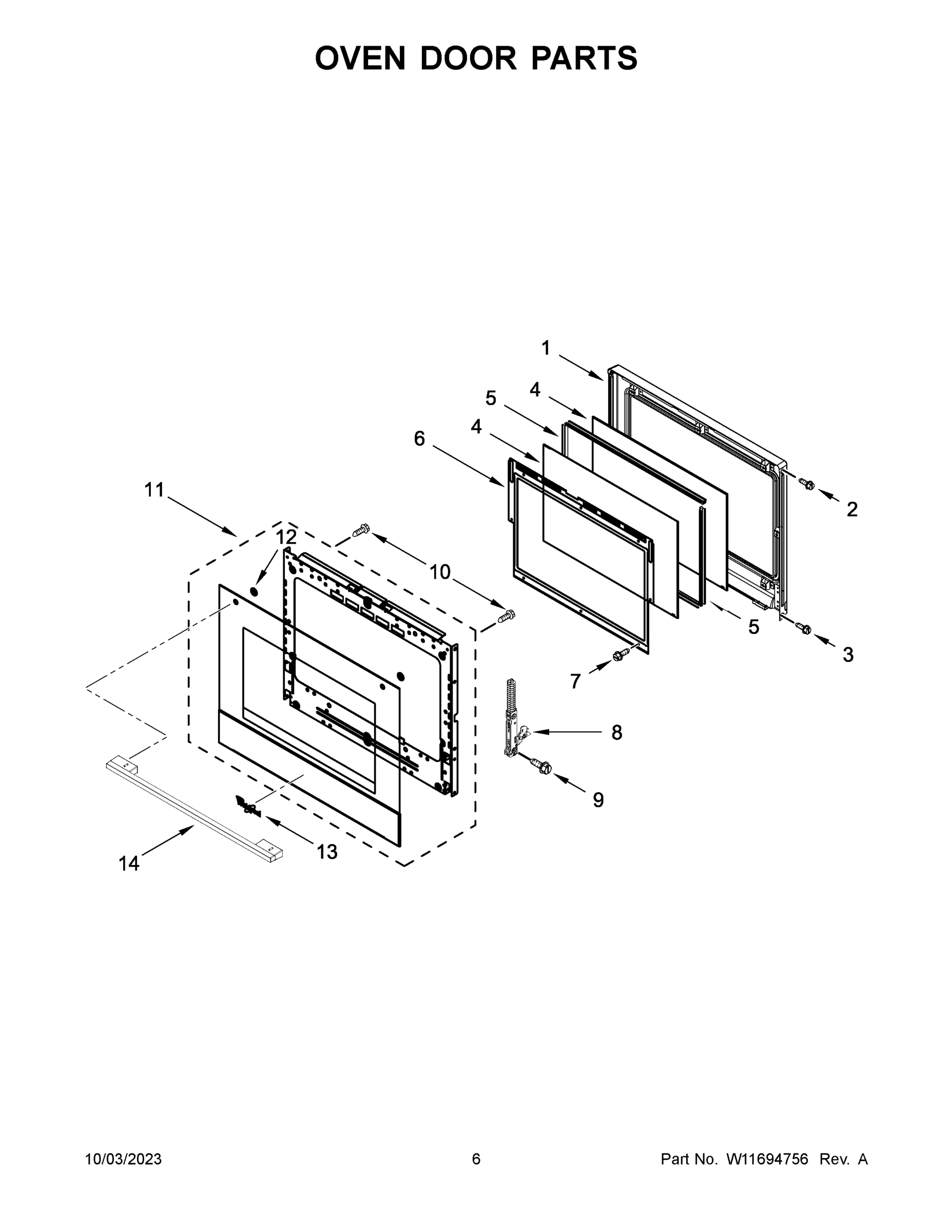 04 - OVEN DOOR PARTS