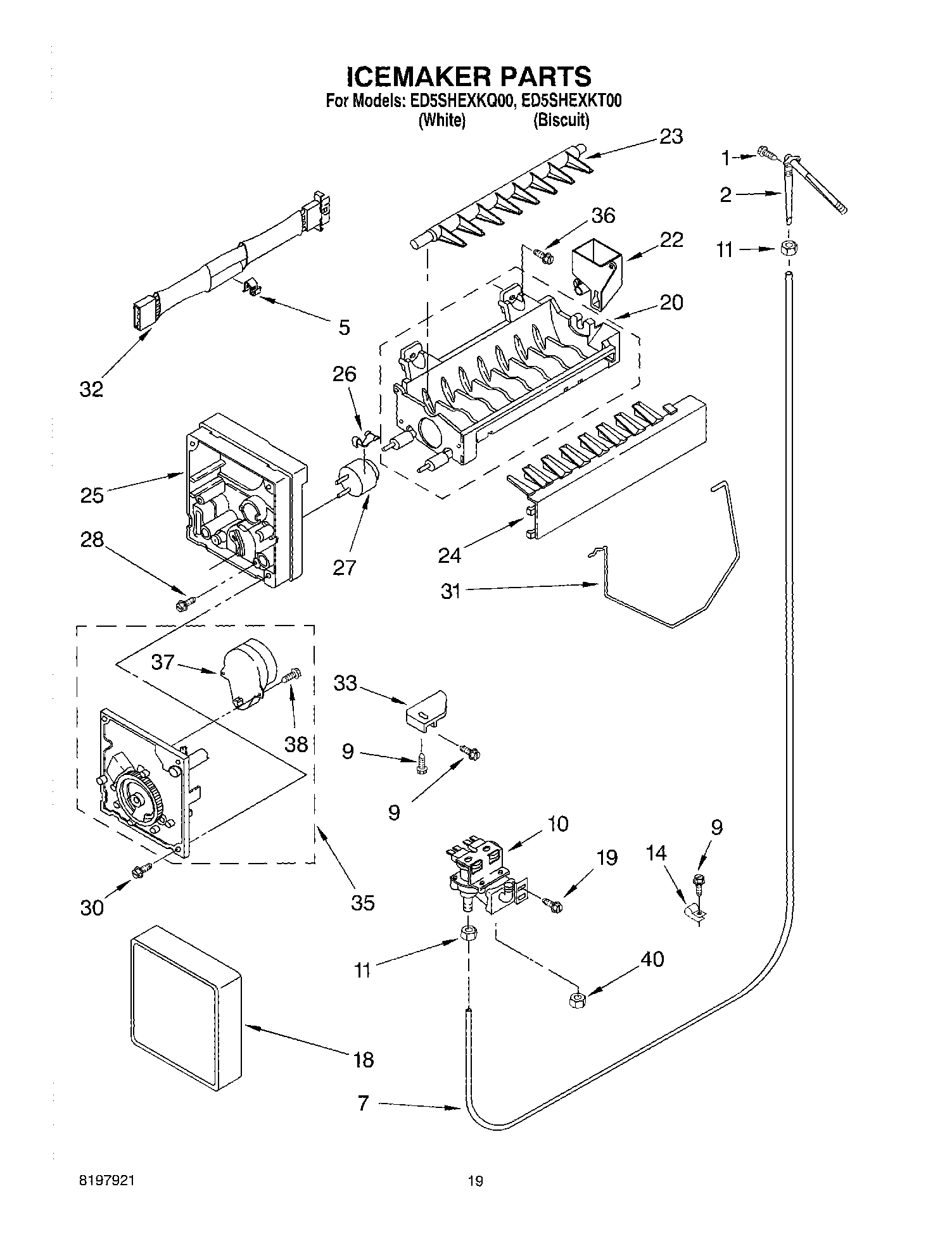 12 - ICE MAKER, OPTIONAL