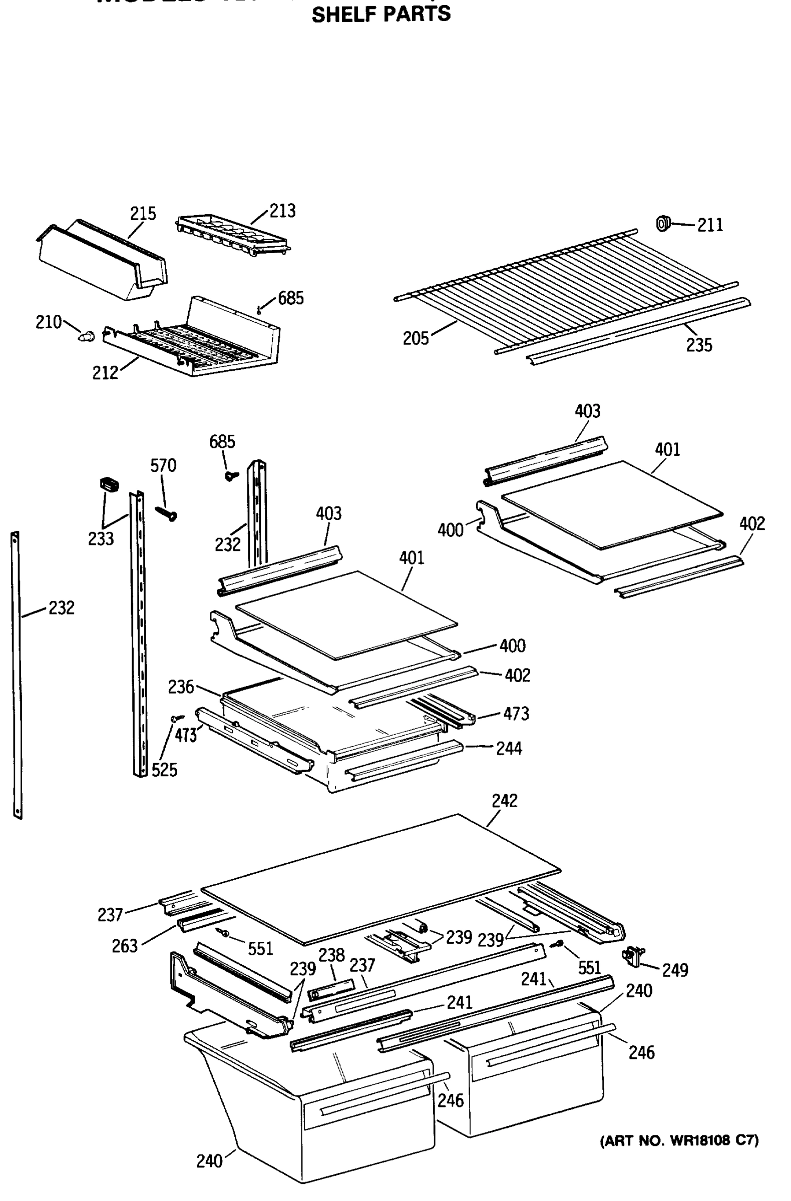 SHELF PARTS