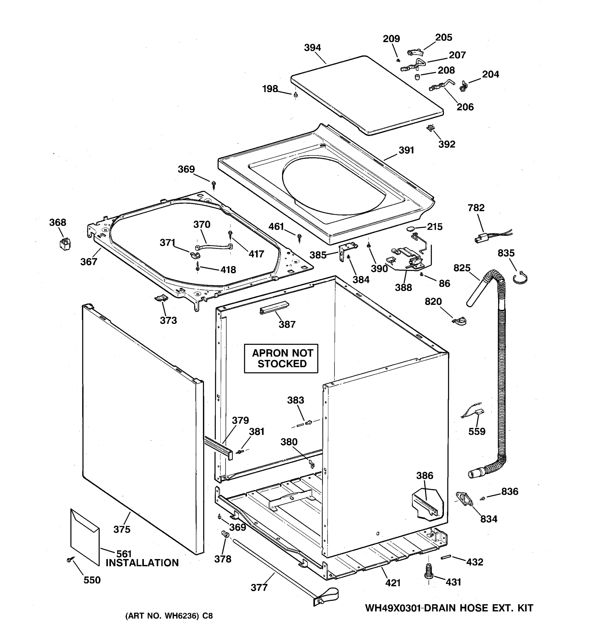 CABINET, COVER & FRONT PANEL