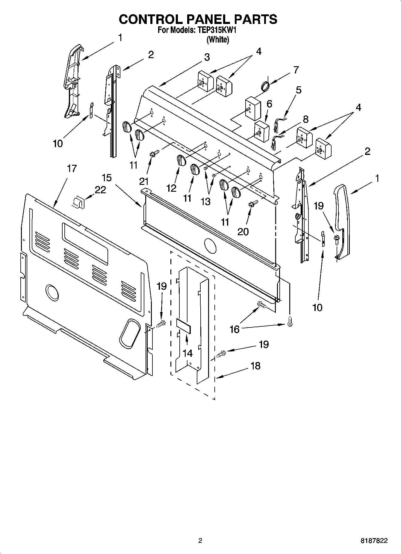 02 - CONTROL PANEL PARTS
