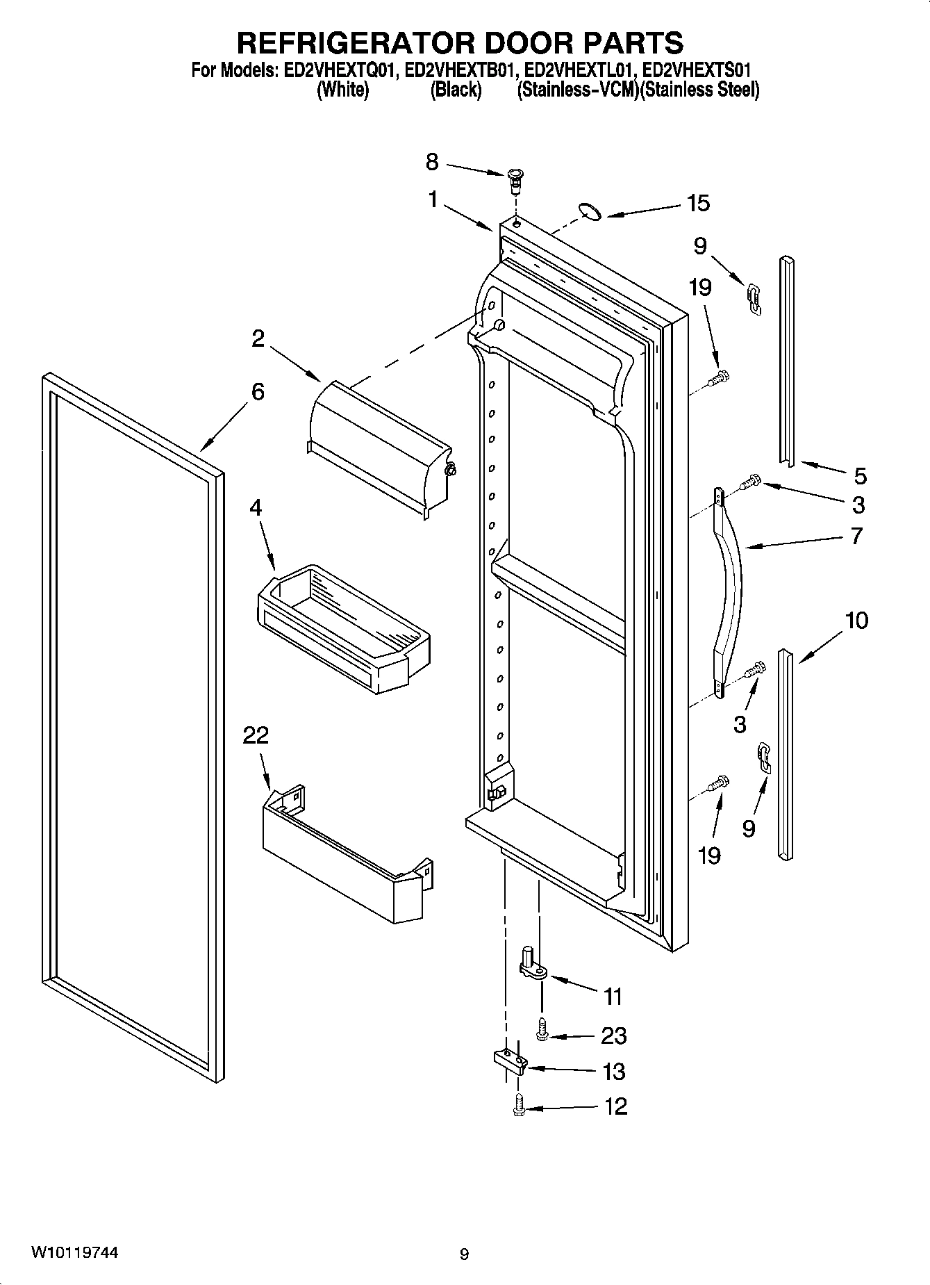 06 - REFRIGERATOR DOOR PARTS