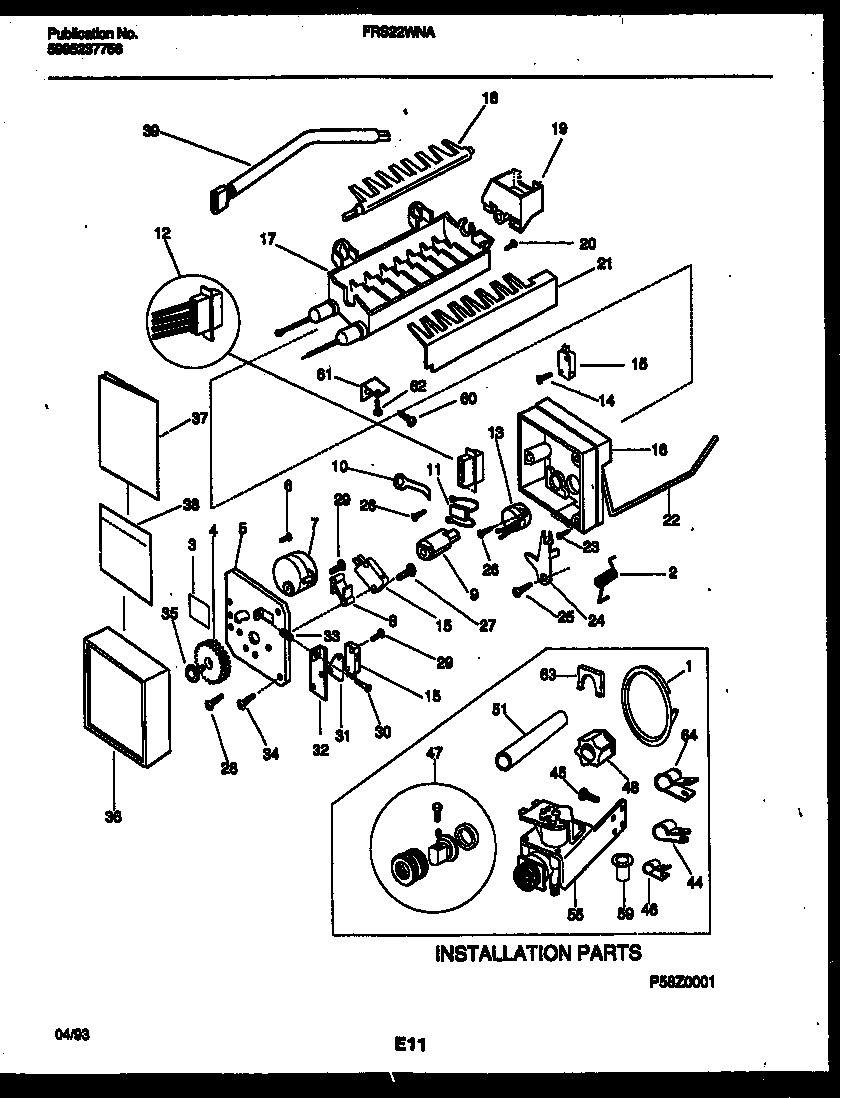 10 - ICE MAKER AND INSTALLATION PARTS