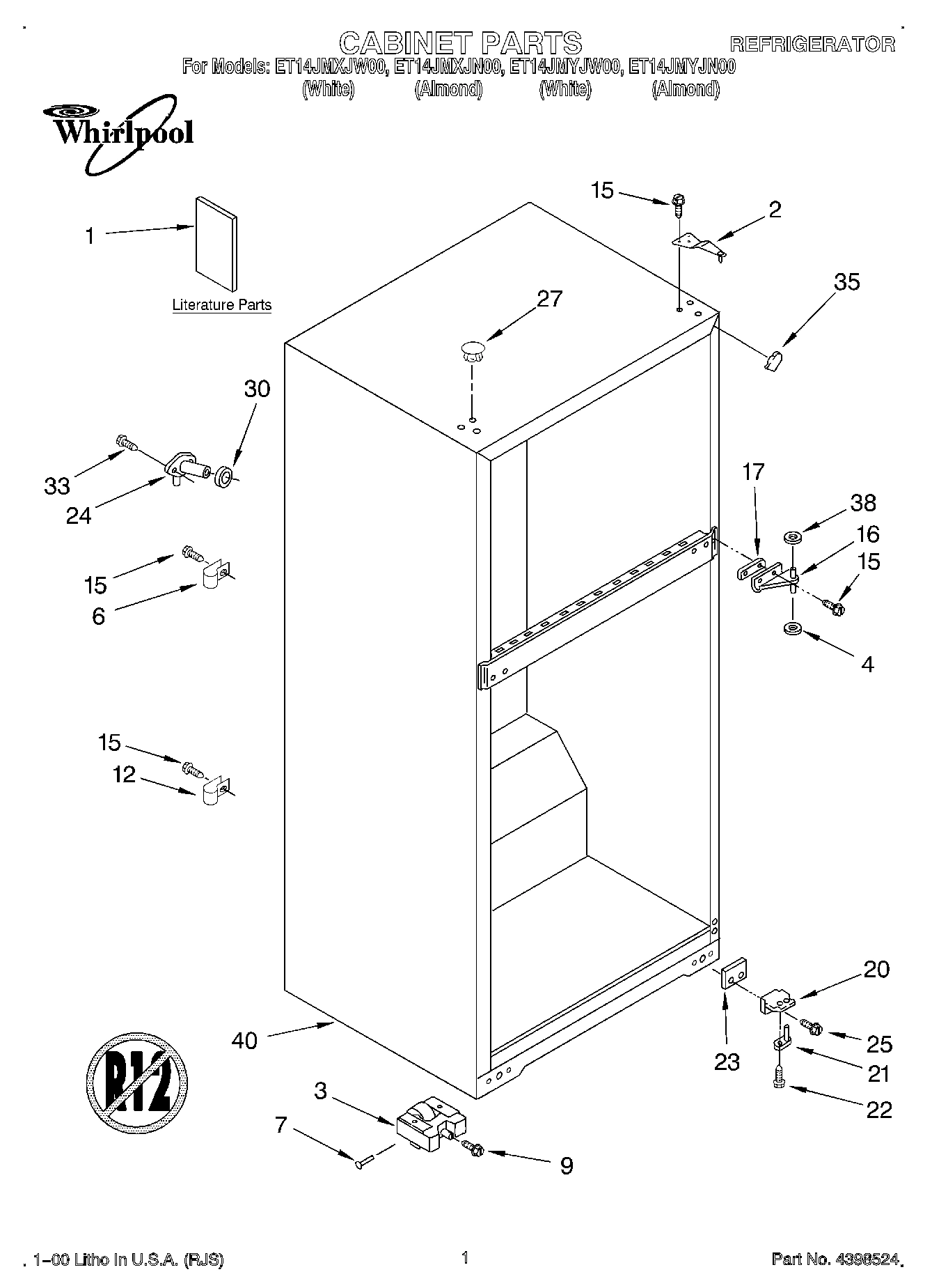 01 - CABINET, LITERATURE