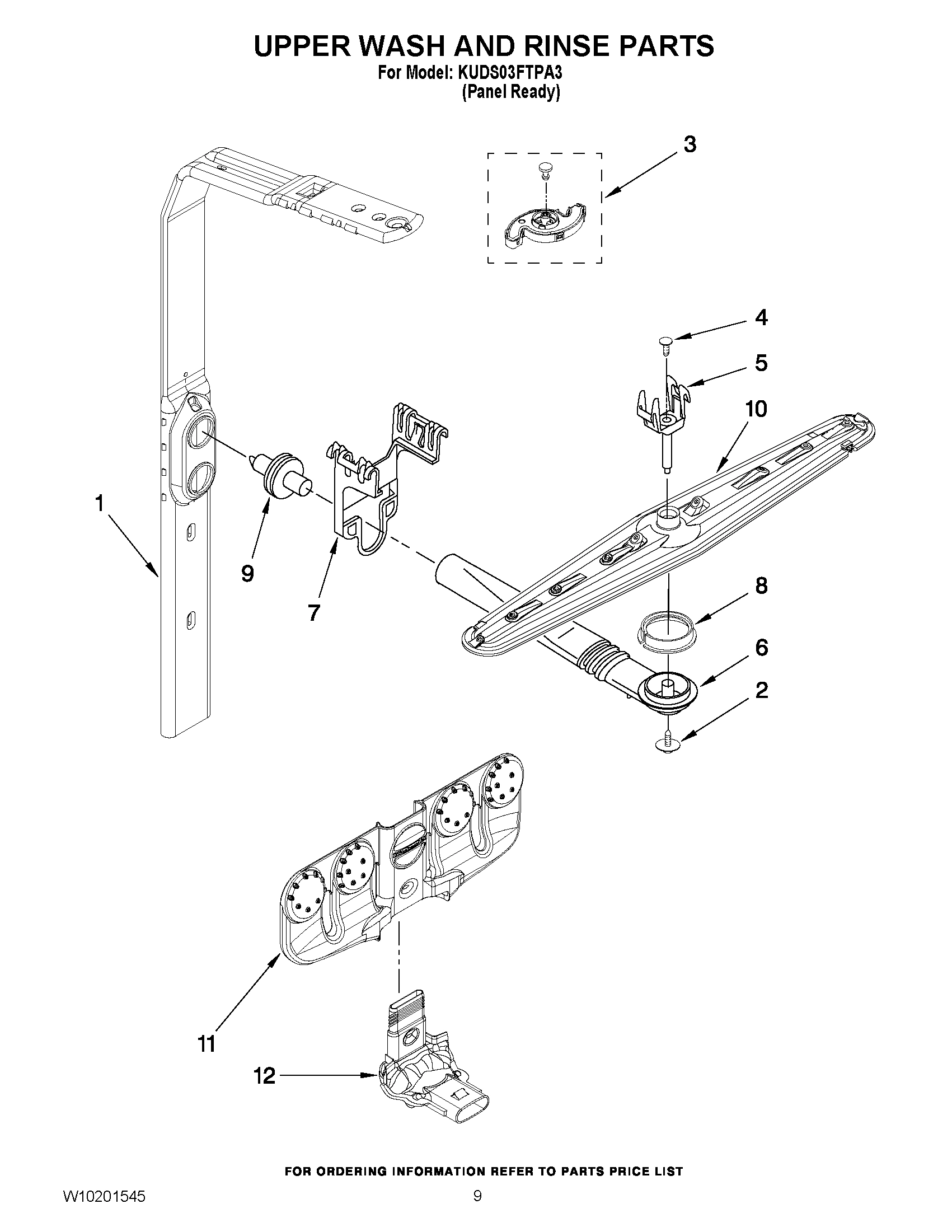 07 - UPPER WASH AND RINSE PARTS