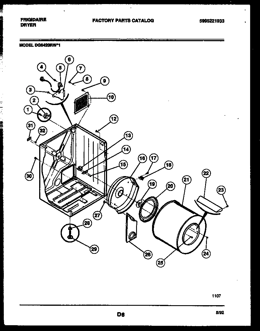 02 - CABINET AND COMPONENT PARTS