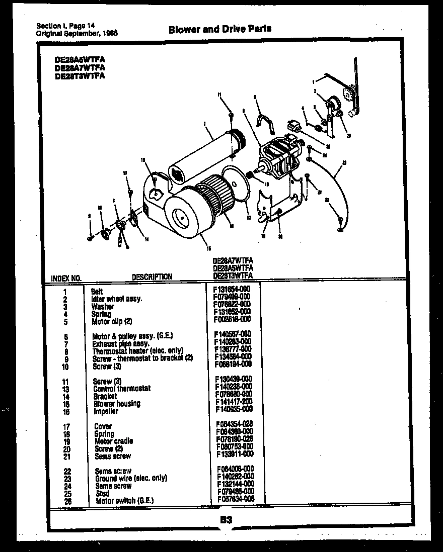 07 - BLOWER AND DRIVE PARTS