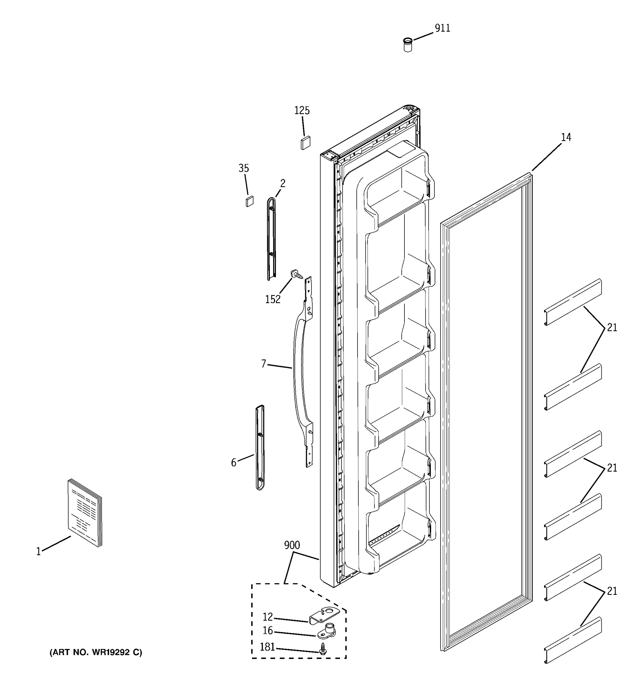 FREEZER DOOR