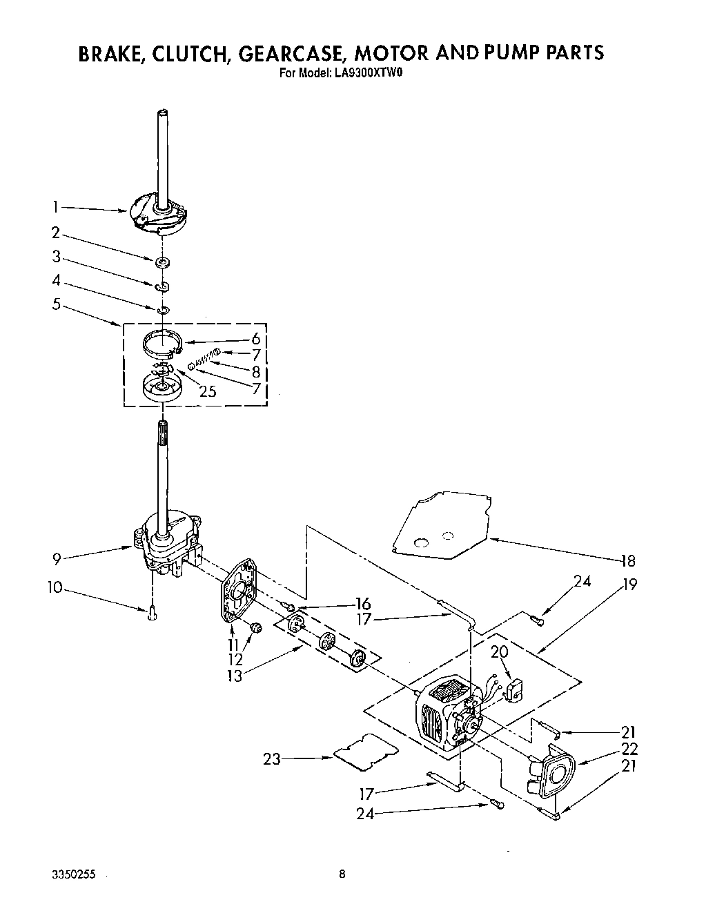 06 - BRAKE, CLUTCH, GEARCASE, MOTOR AND PUMP