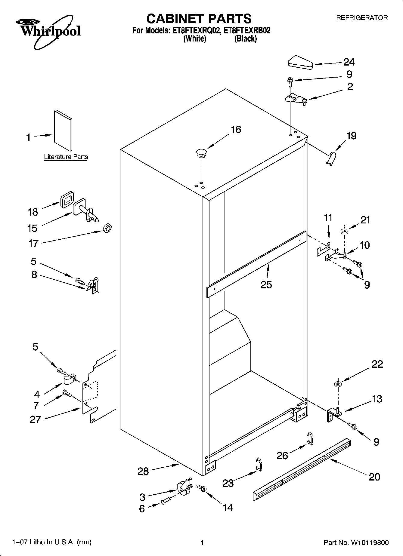 01 - CABINET PARTS