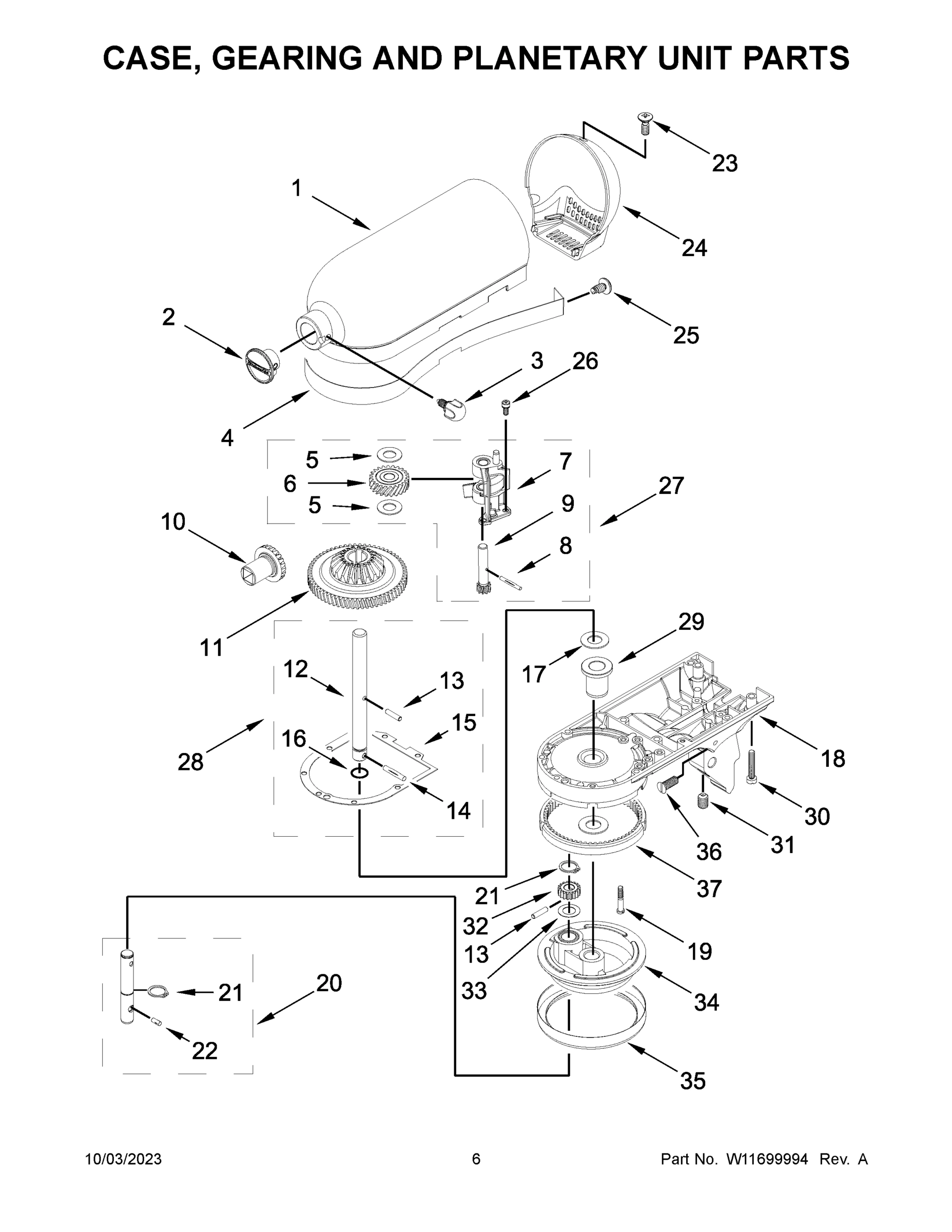 04 - CASE, GEARING AND PLANETARY UNIT PARTS