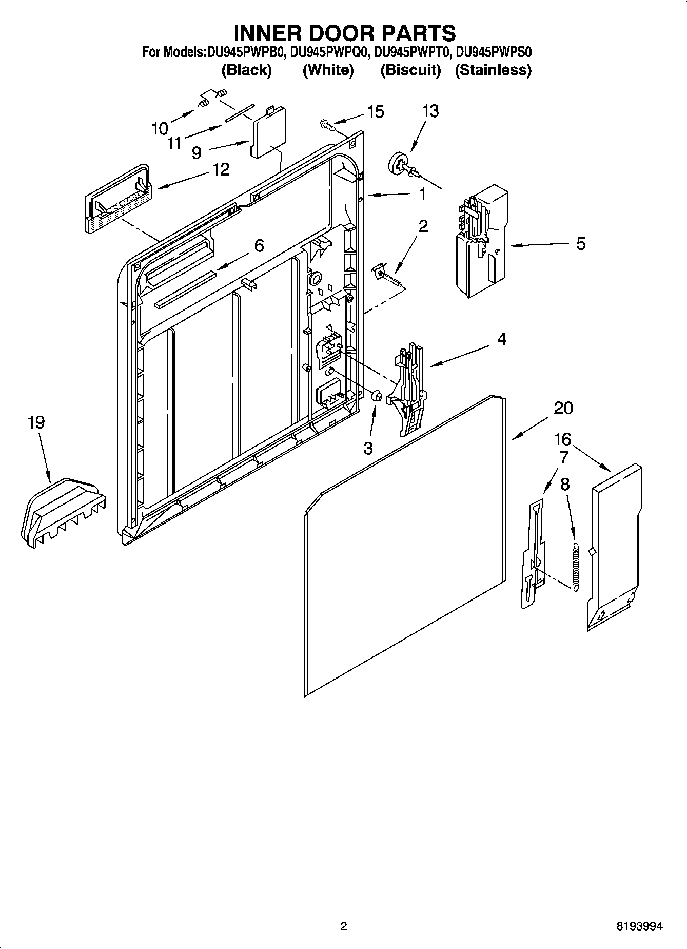 02 - INNER DOOR PARTS