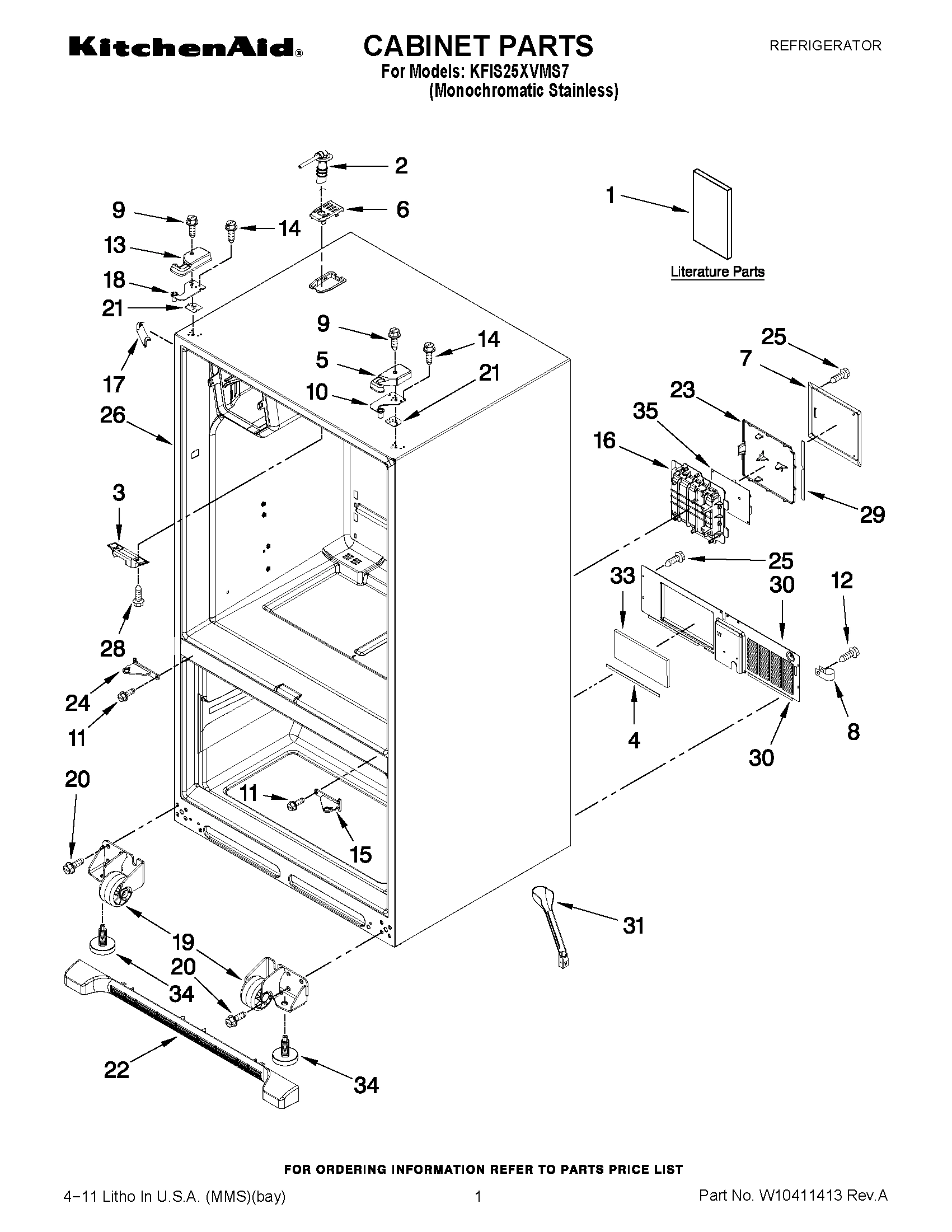 01 - CABINET PARTS