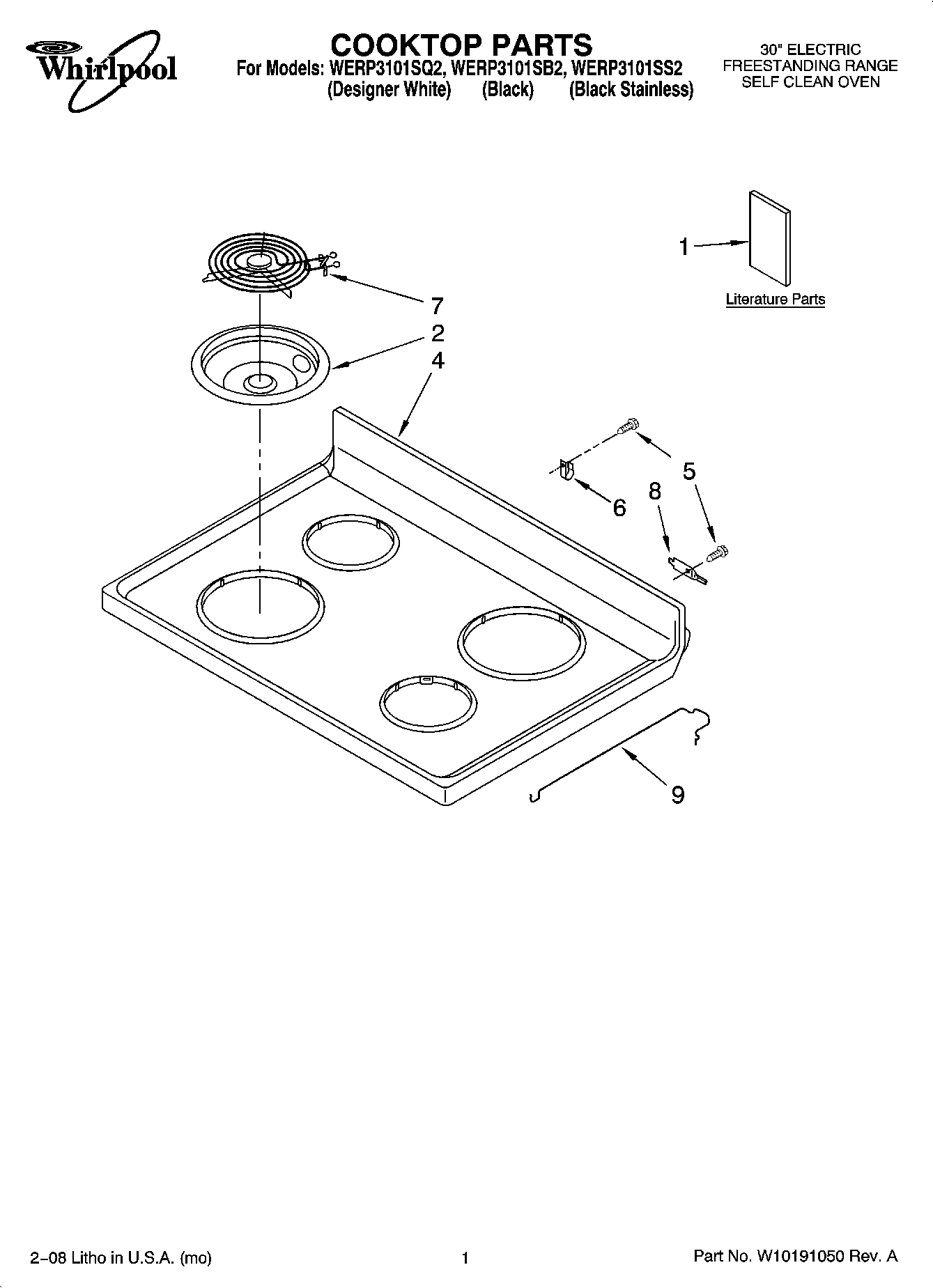 01 - COOKTOP PARTS