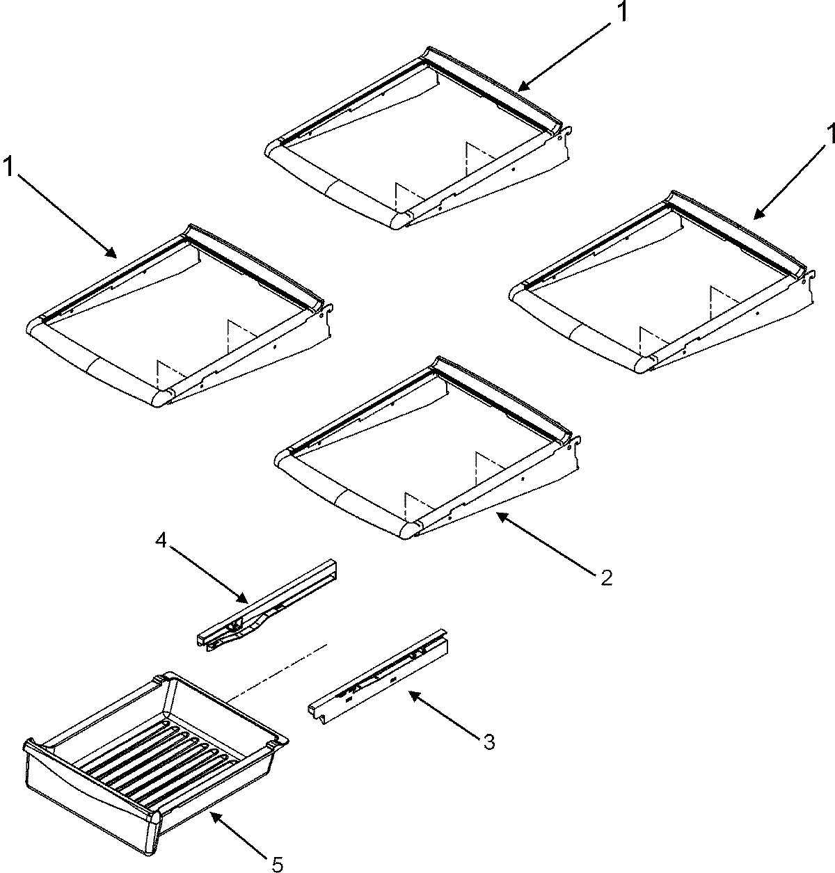 10 - REFRIGERATOR SHELVES
