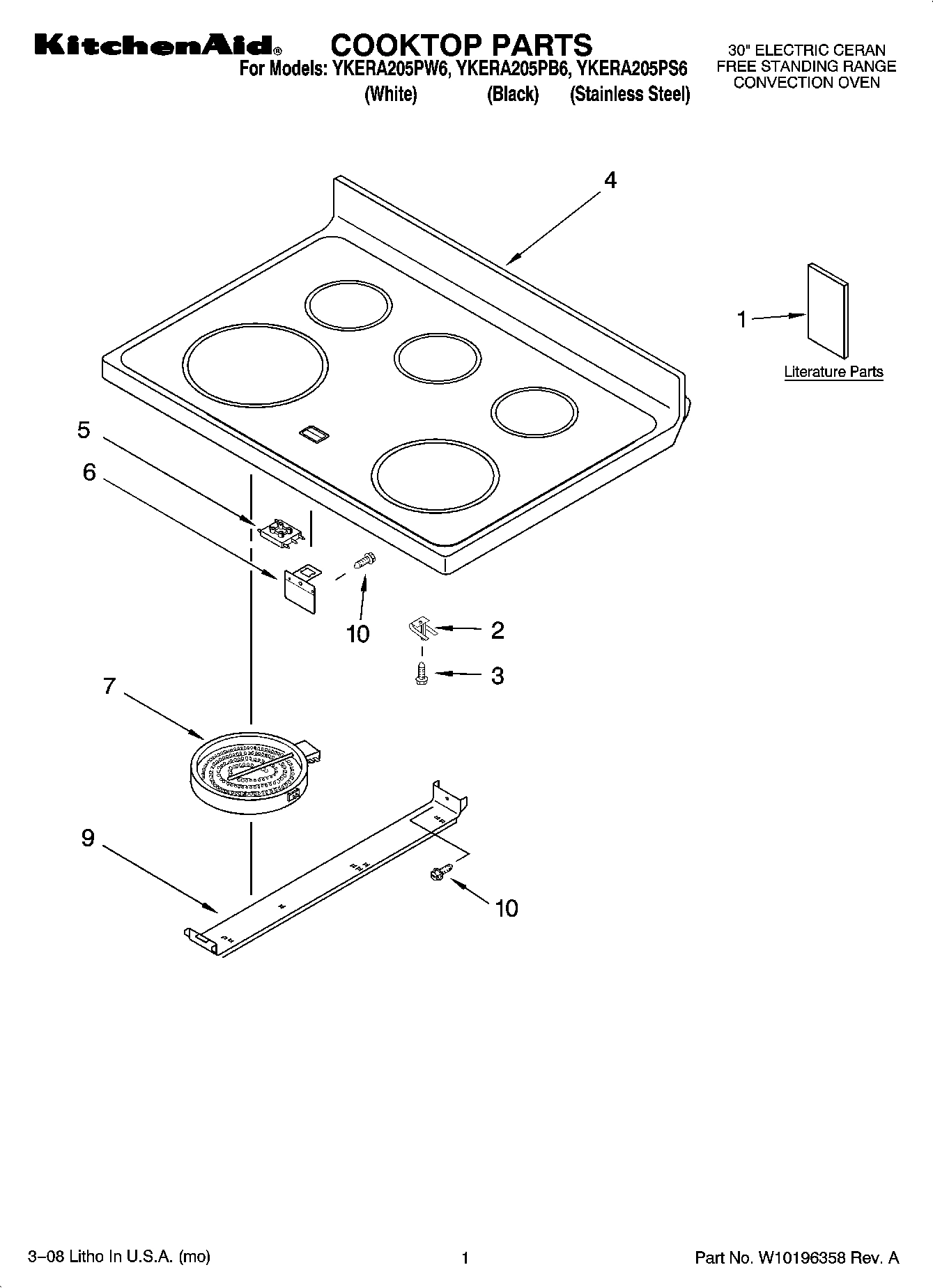 01 - COOKTOP PARTS