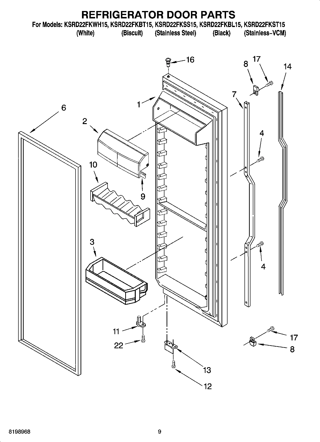 06 - REFRIGERATOR DOOR PARTS