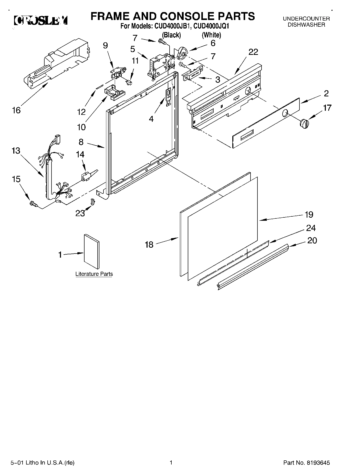 01 - FRAME AND CONSOLE, LITERATURE