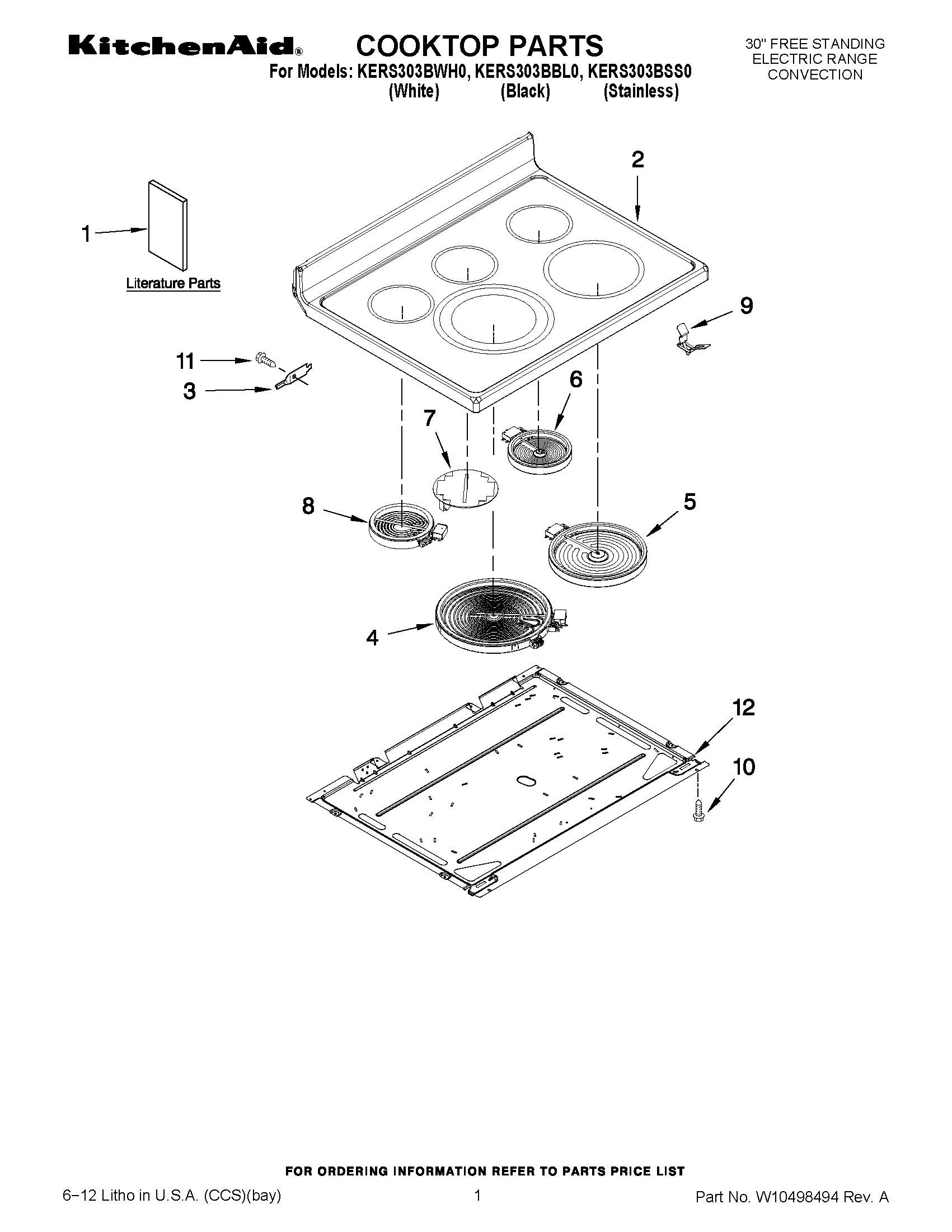 01 - COOKTOP PARTS