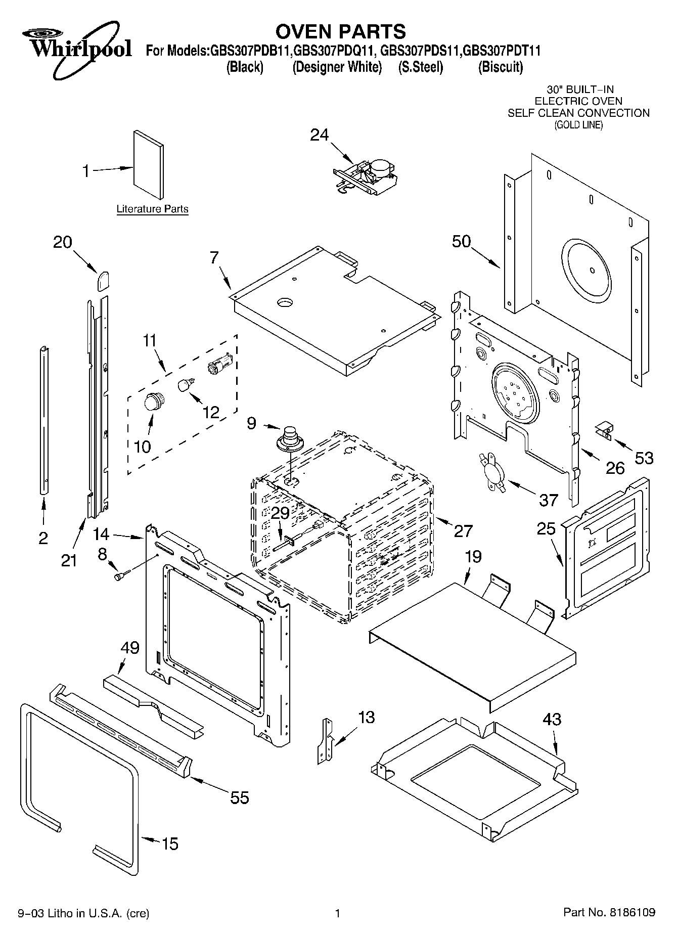 01 - OVEN PARTS