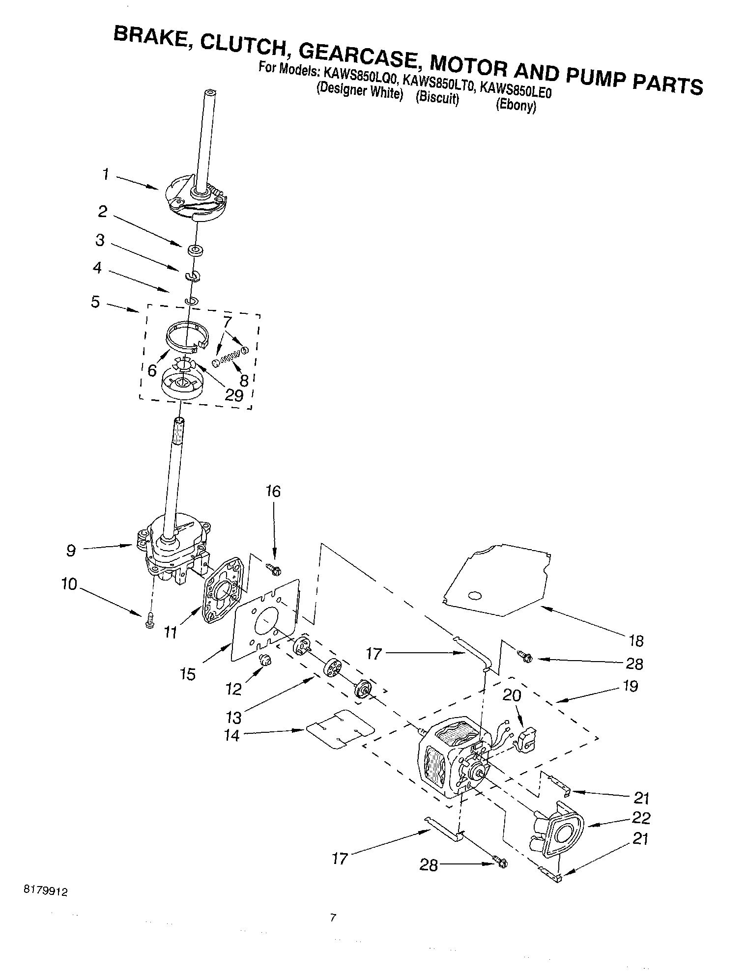 04 - BRAKE, CLUTCH, GEARCASE, MOTOR AND PUMP