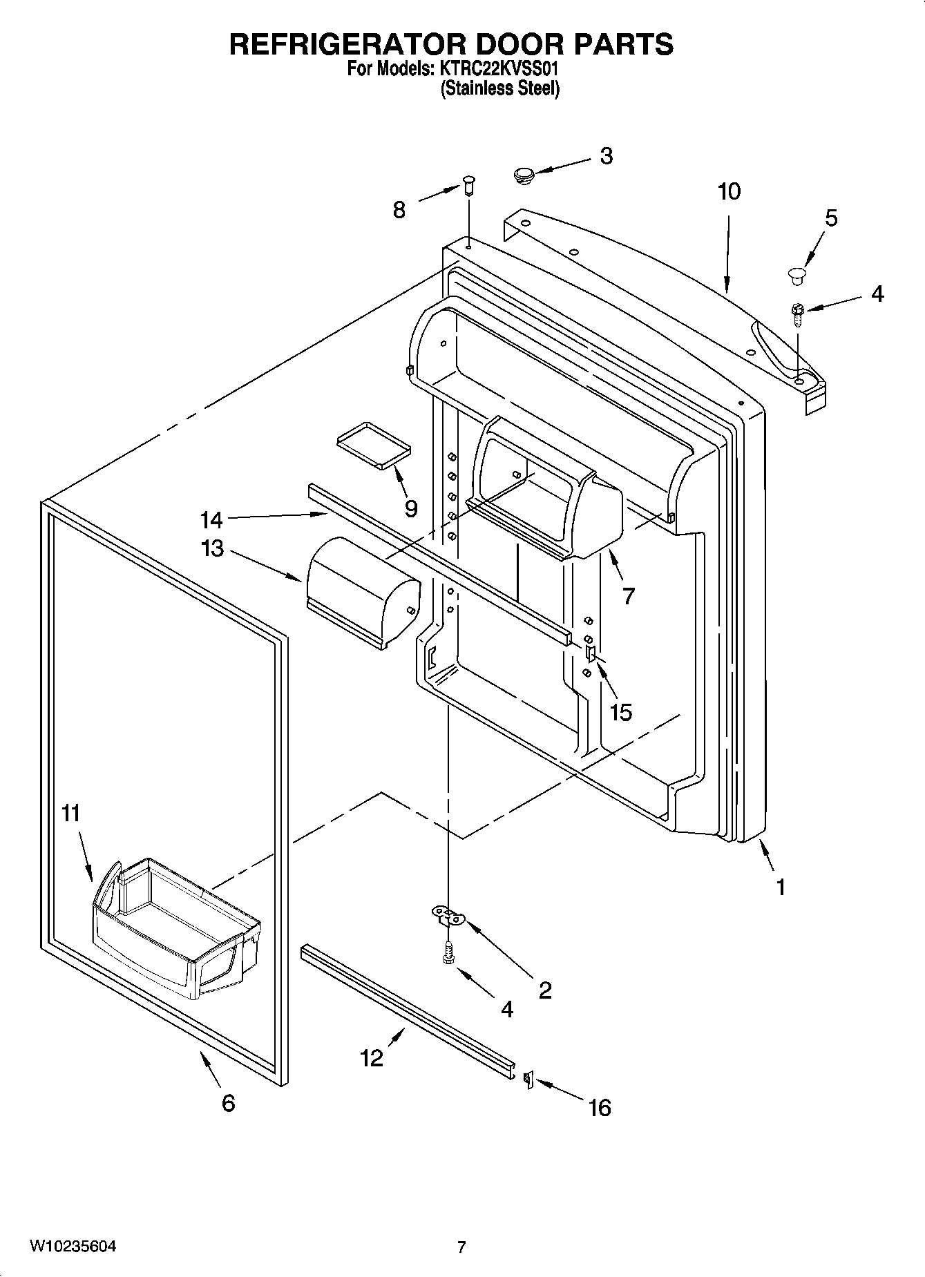 04 - REFRIGERATOR DOOR PARTS