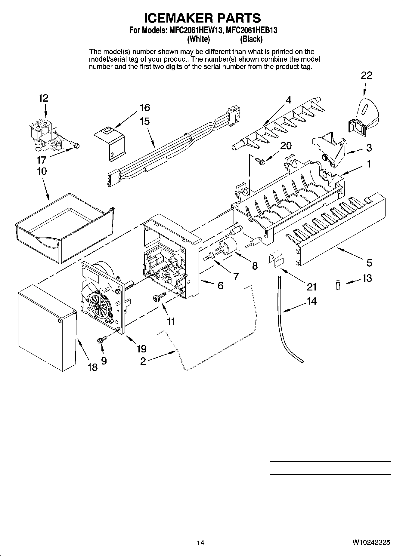 08 - ICEMAKER PARTS, OPTIONAL PARTS (NOT INCLUDED)