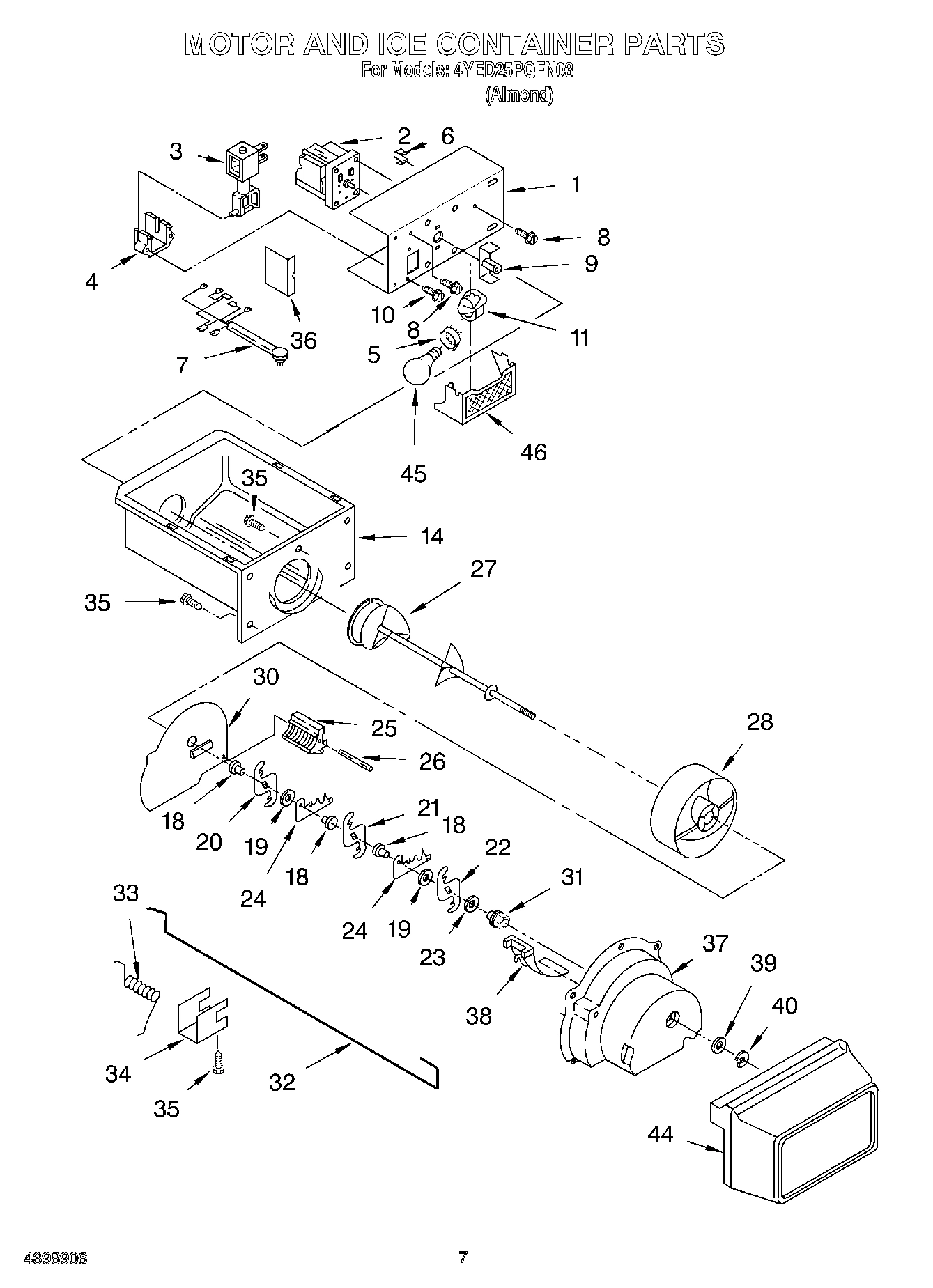 05 - MOTOR AND ICE CONTAINER