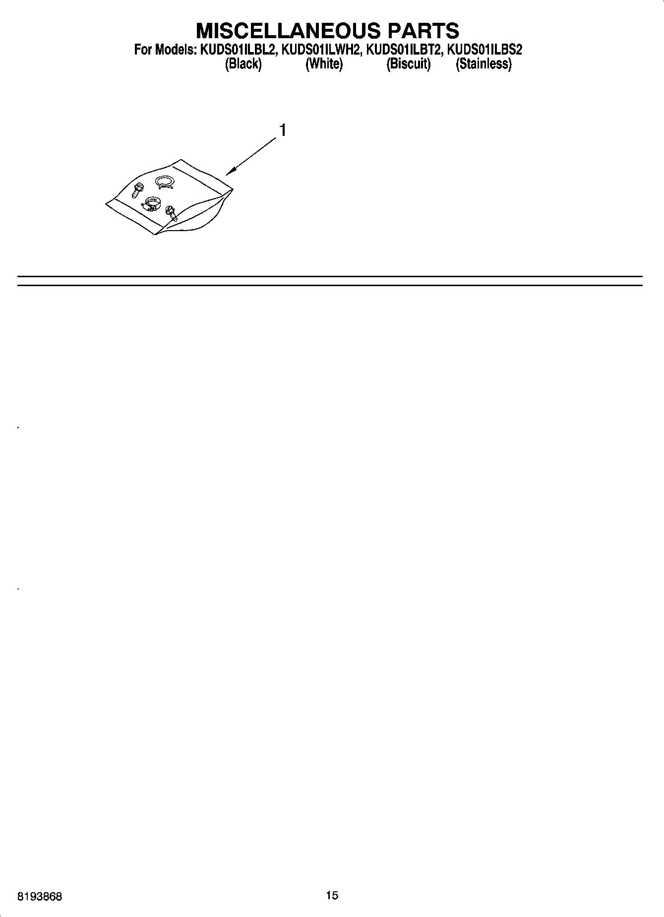 12 - MISCELLANEOUS PARTS OPTIONAL PARTS (NOT INCLUDED)