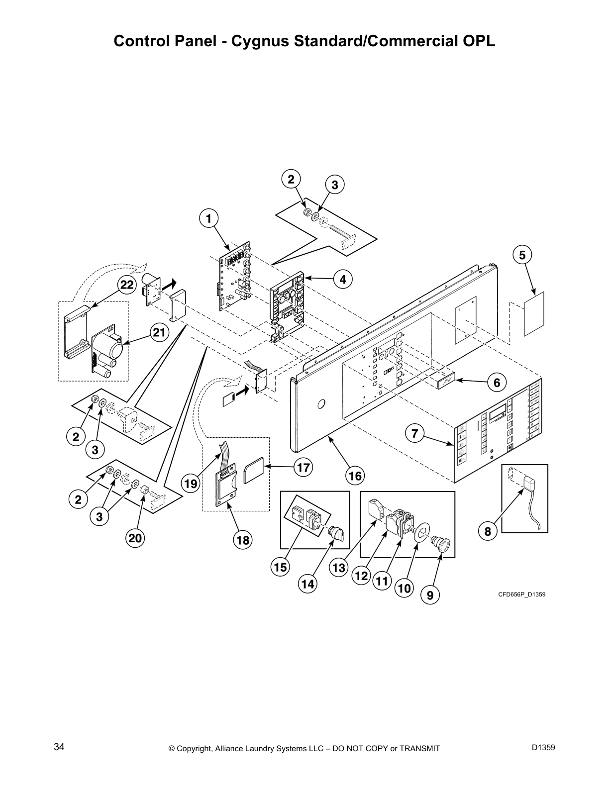Control Panel - Cygnus Standard/Commercial OPL
