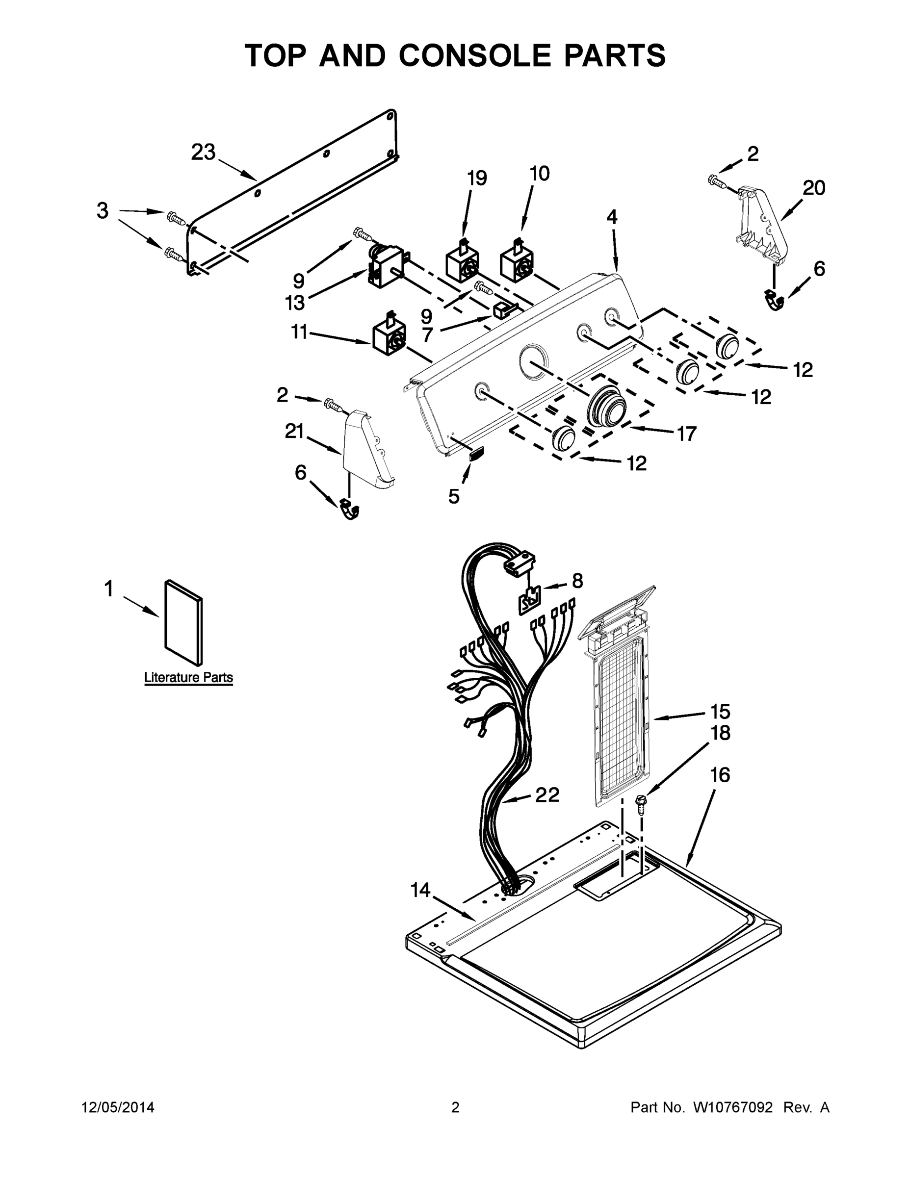 02 - TOP AND CONSOLE PARTS