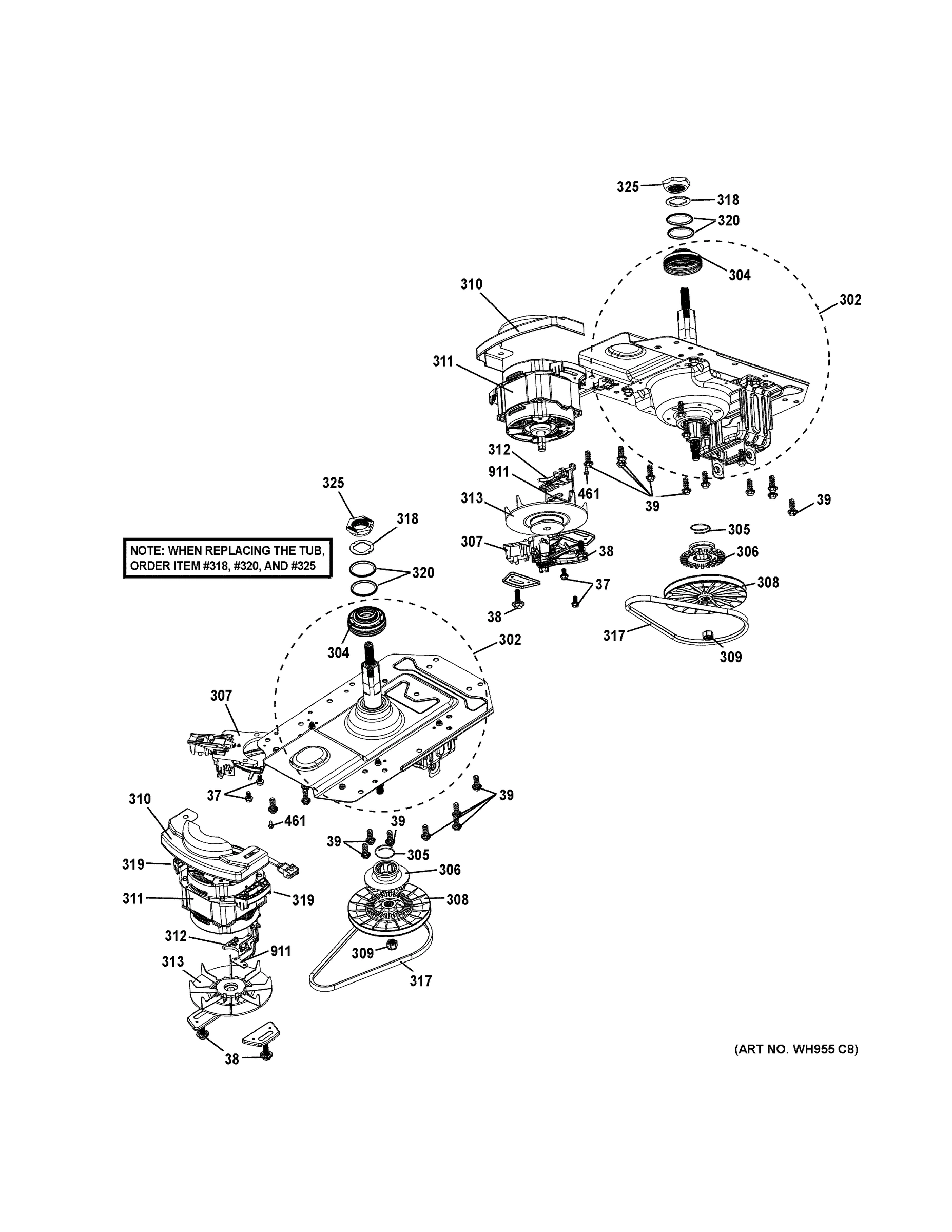 MOTOR & DRIVE ASSEMBLY