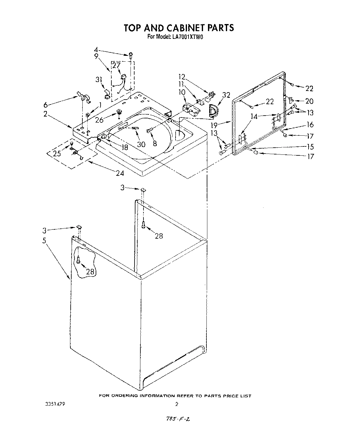 02 - TOP AND CABINET , LITERATURE AND OPTIONAL