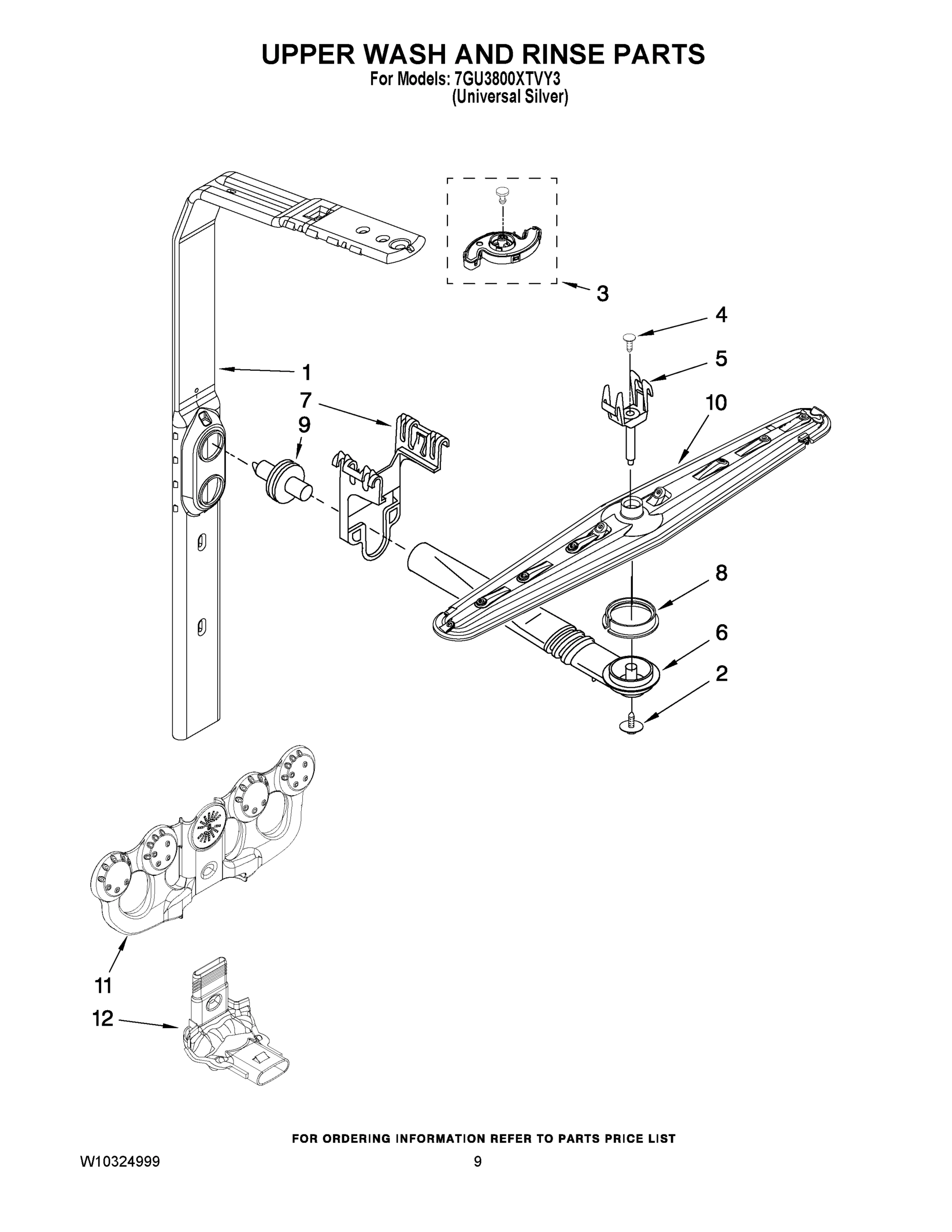 07 - UPPER WASH AND RINSE PARTS