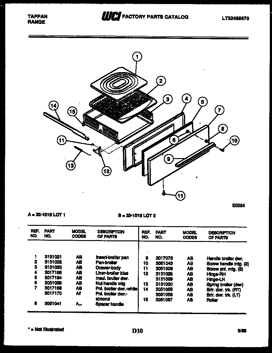 03 - BROILER DRAWER PARTS