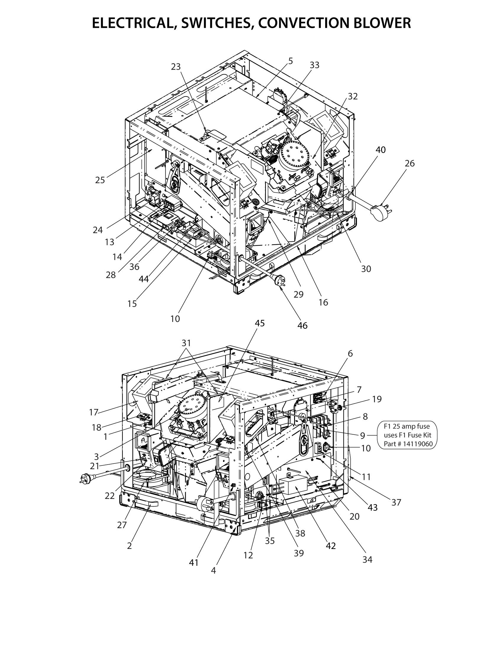 ELECTRICAL, SWITCHES, CONVECTION BLOWER