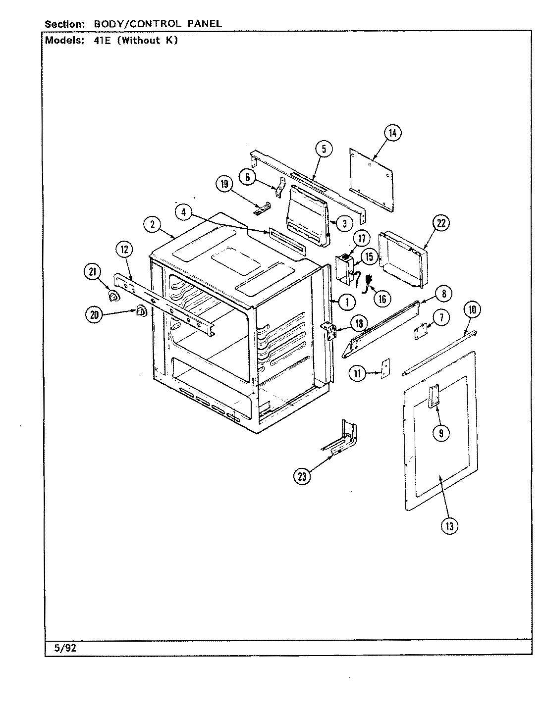02 - BODY/CONTROL PANEL