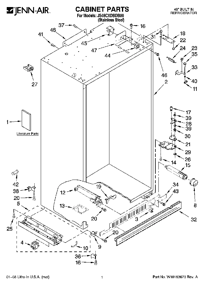 01 - CABINET PARTS