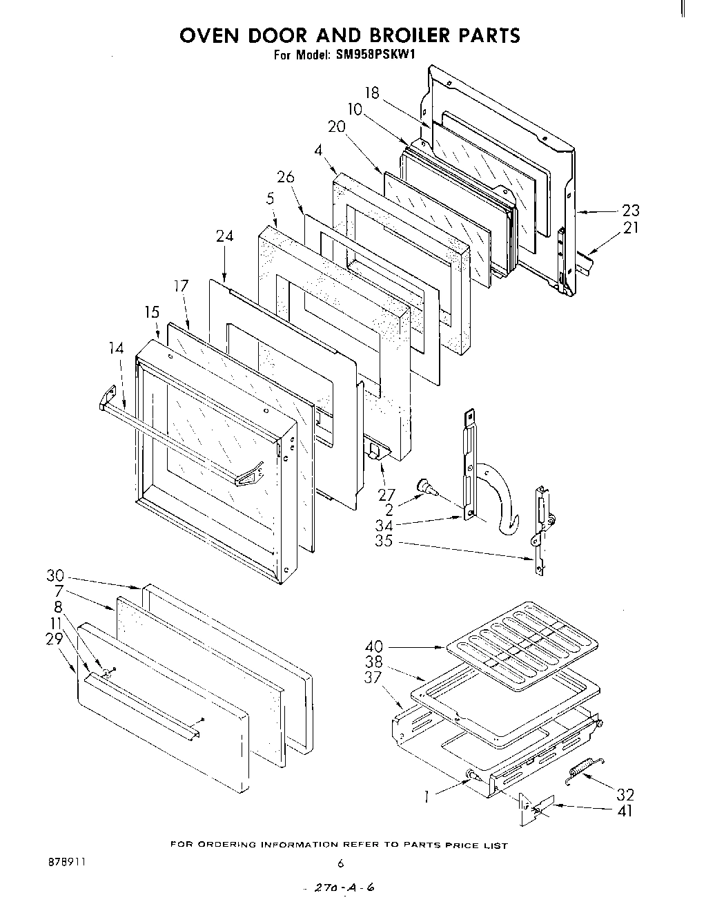 04 - OVEN DOOR AND BROILER