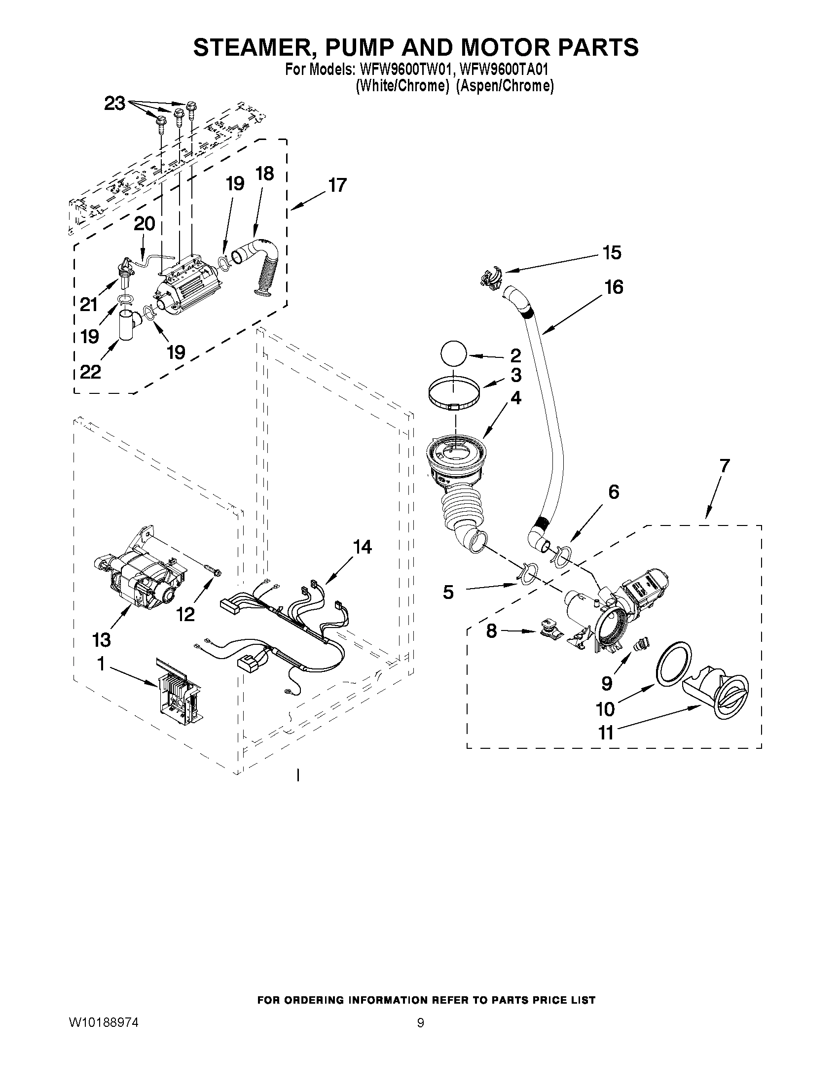 06 - STEAMER, PUMP AND MOTOR PARTS