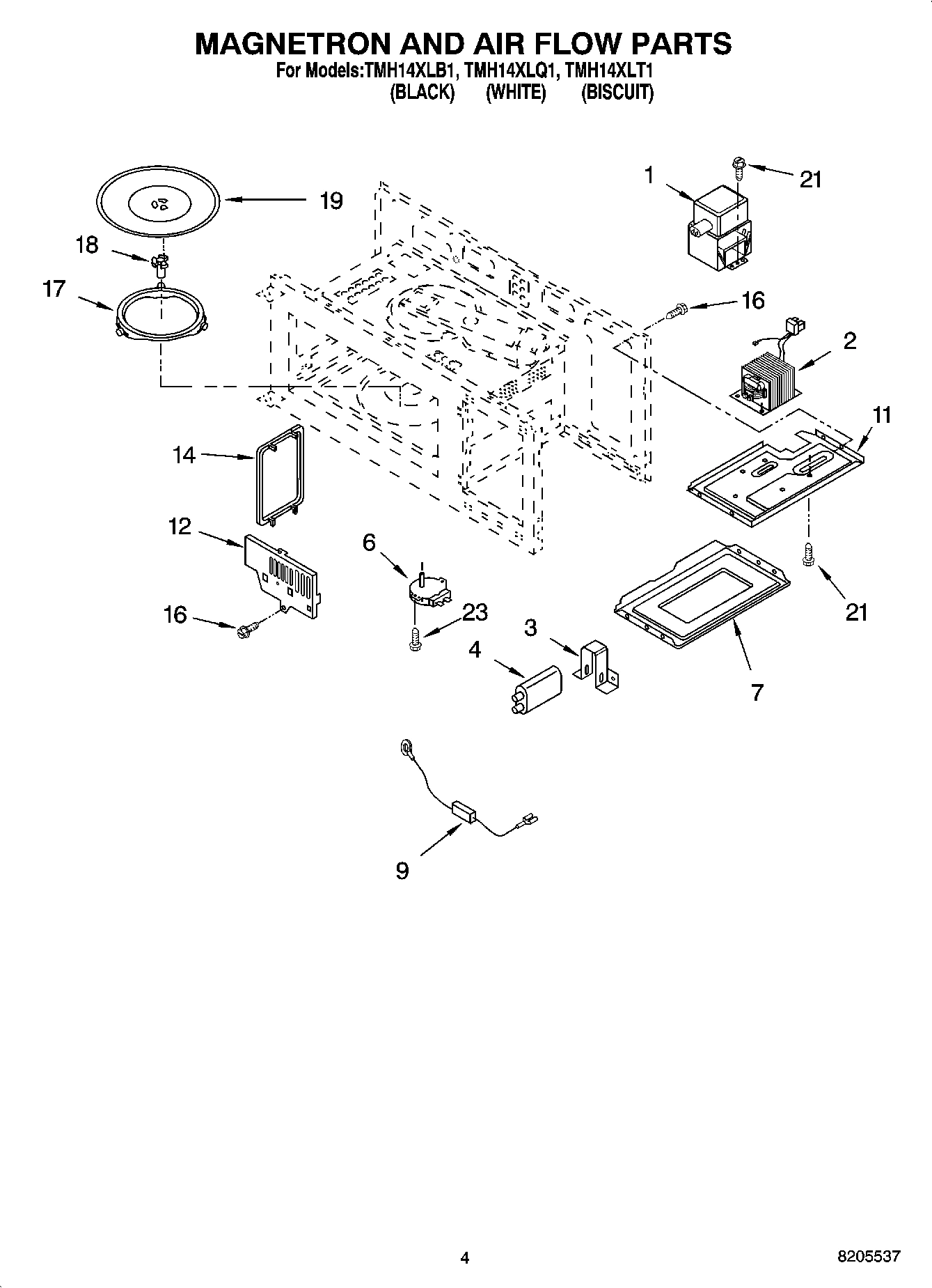 04 - MAGNETRON AND AIR FLOW PARTS