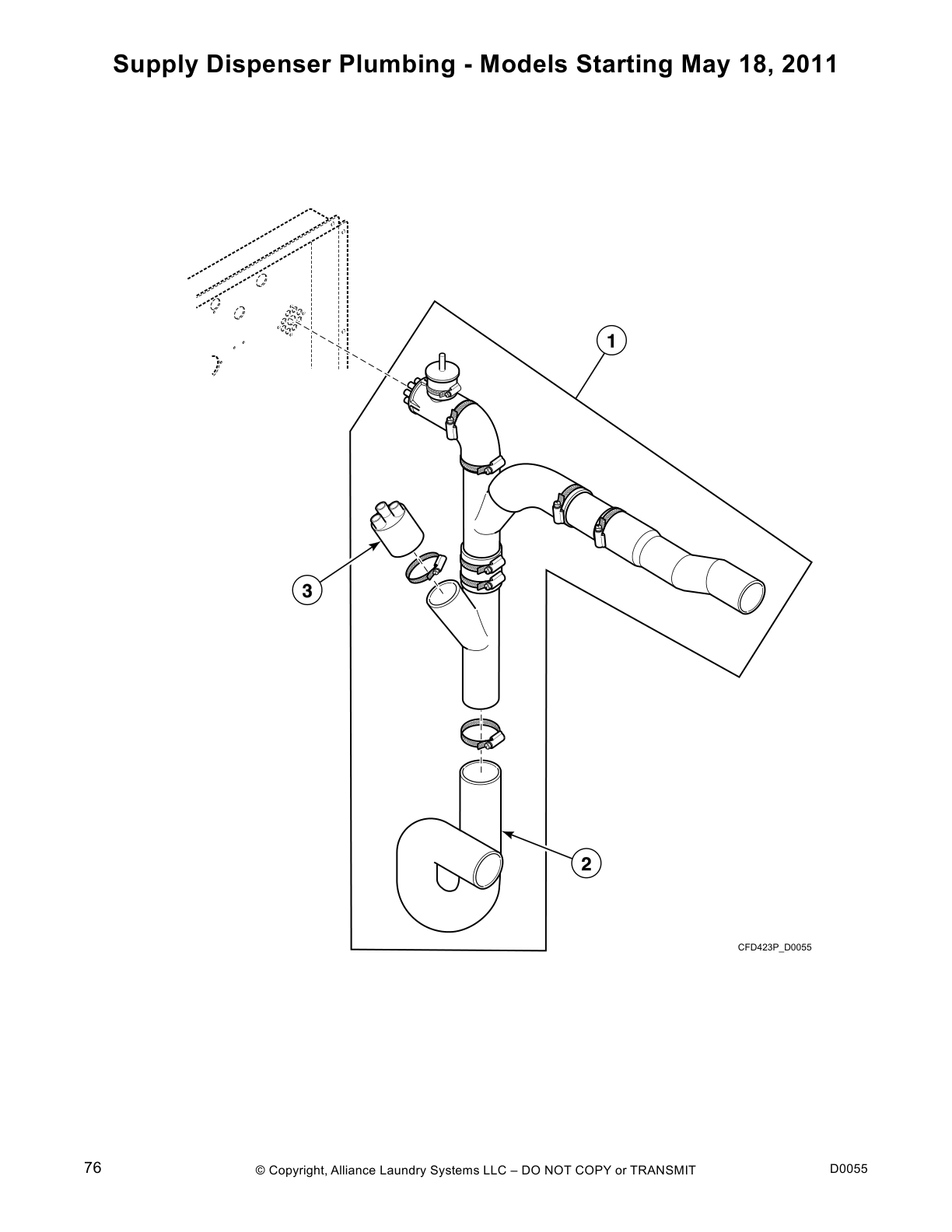 Supply Dispenser Plumbing - Models Starting May 18, 2011