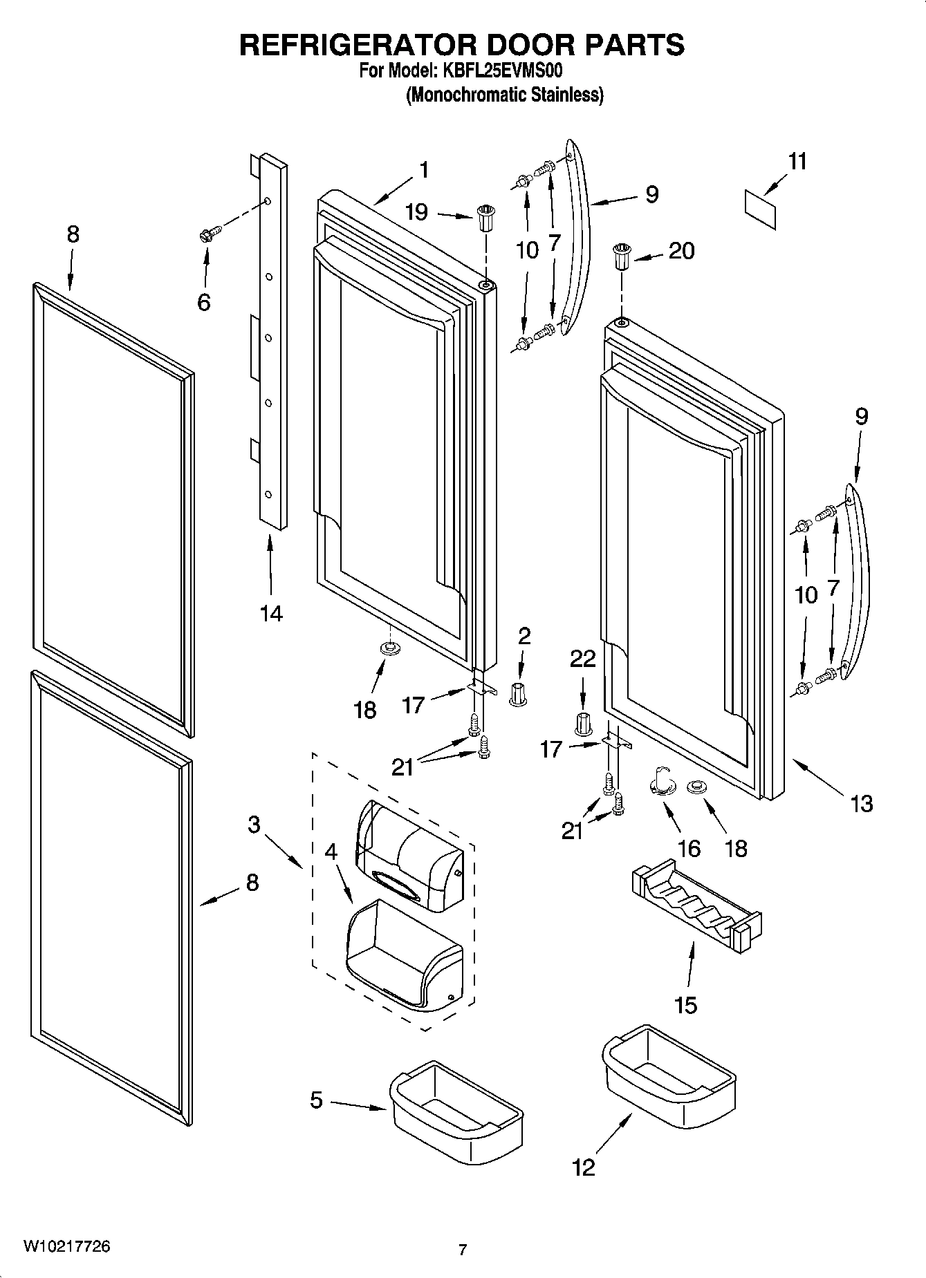04 - REFRIGERATOR DOOR PARTS