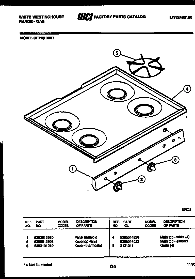 03 - COOKTOP PARTS