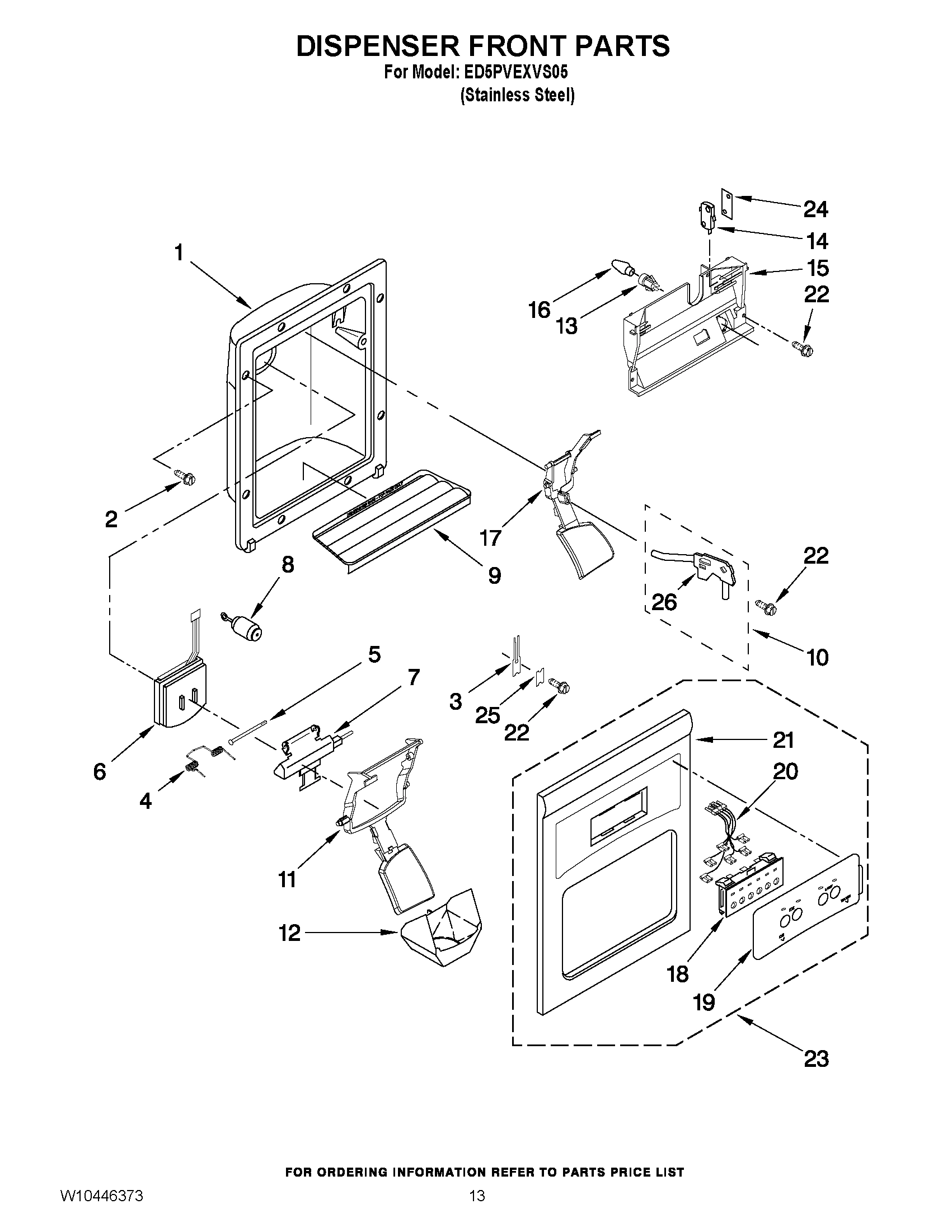 08 - DISPENSER FRONT PARTS