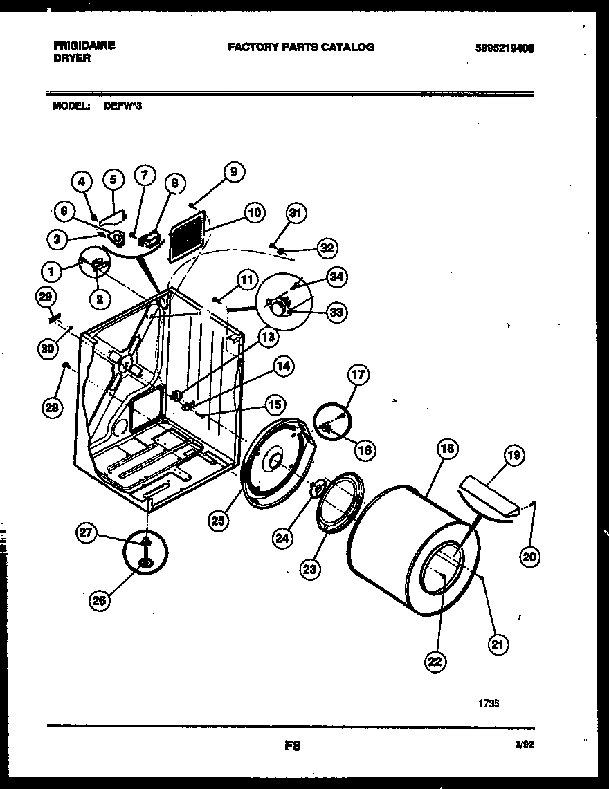 02 - CABINET AND COMPONENT PARTS