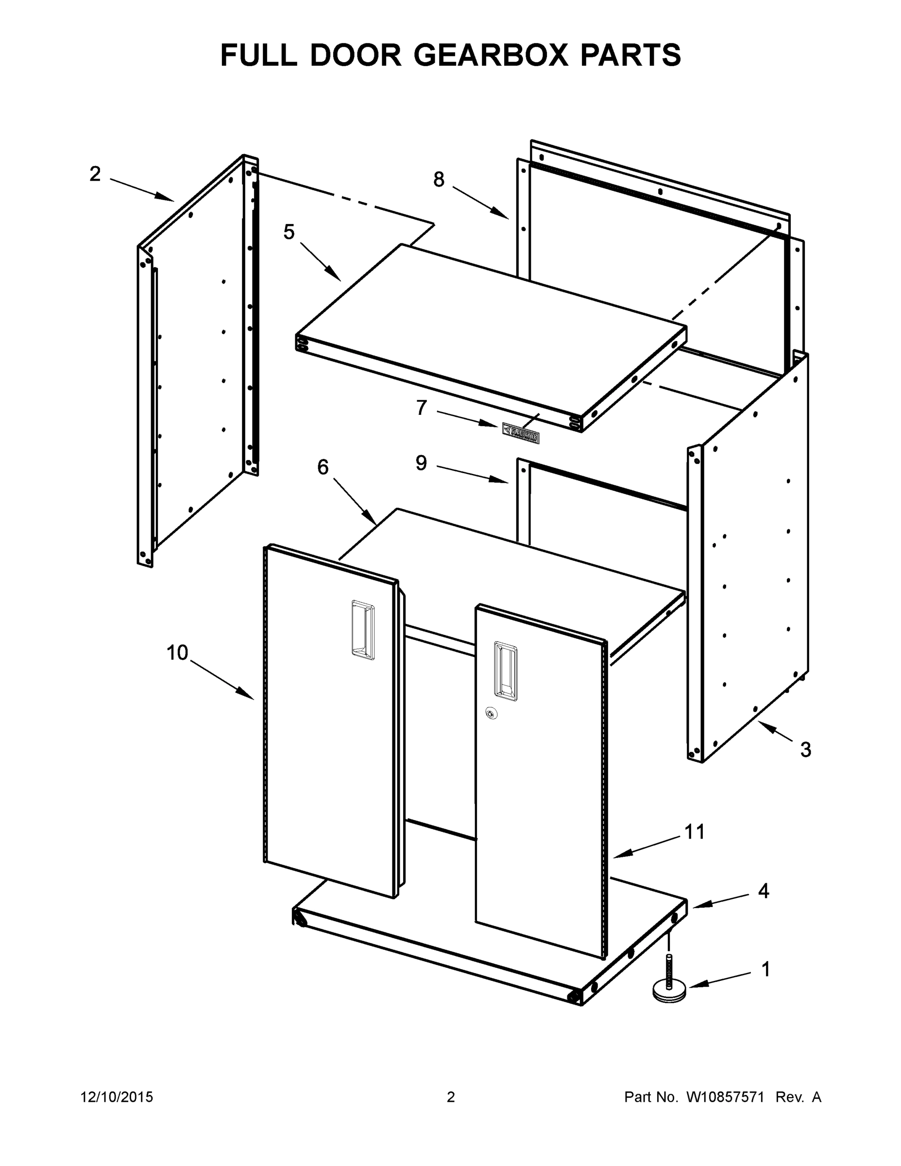 02 - FULL DOOR GEARBOX PARTS