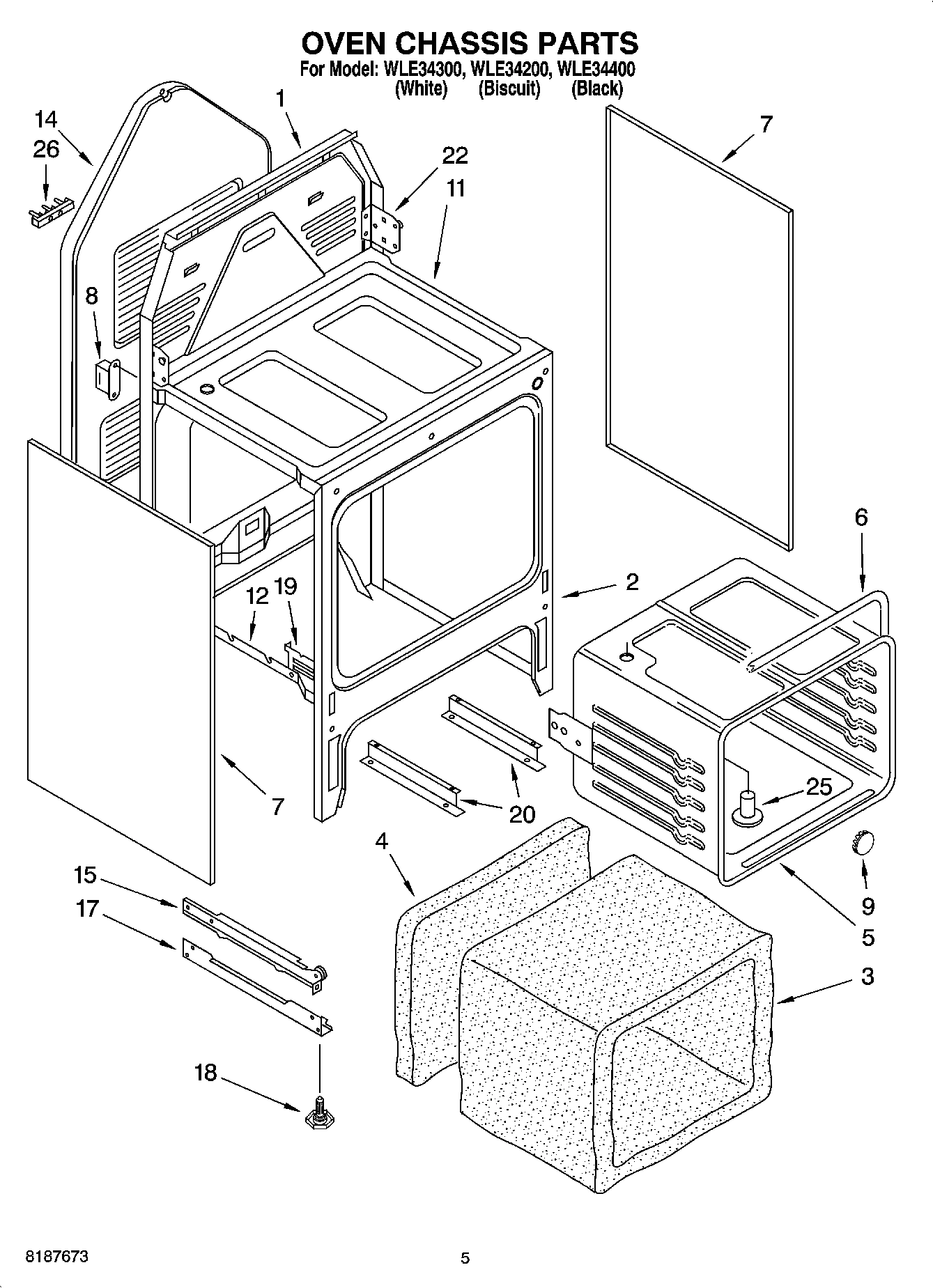 04 - OVEN CHASSIS PARTS
